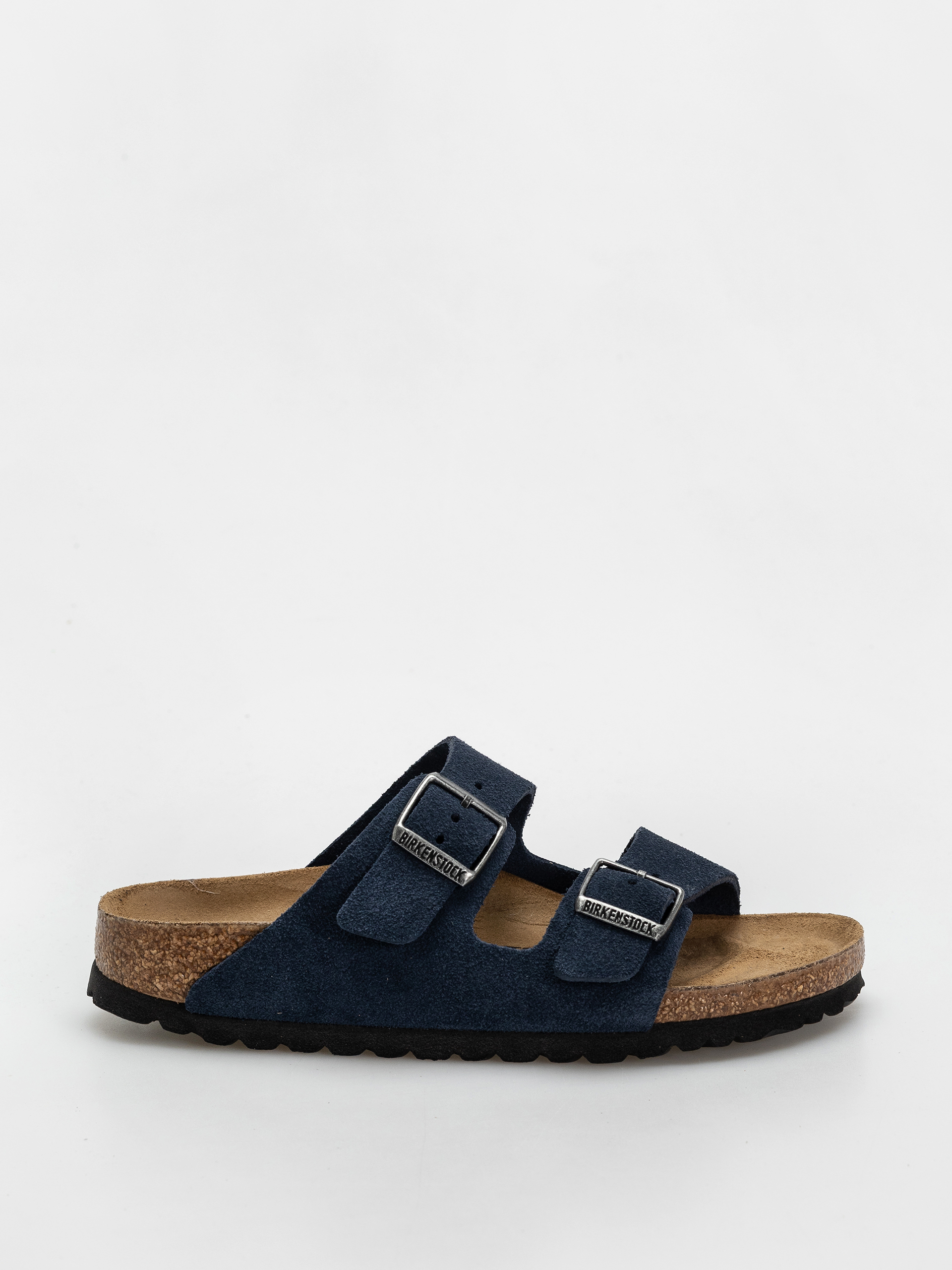 Birkenstock Arizona Suede Leather Narrow Wmn Flip Flops (new navy)
