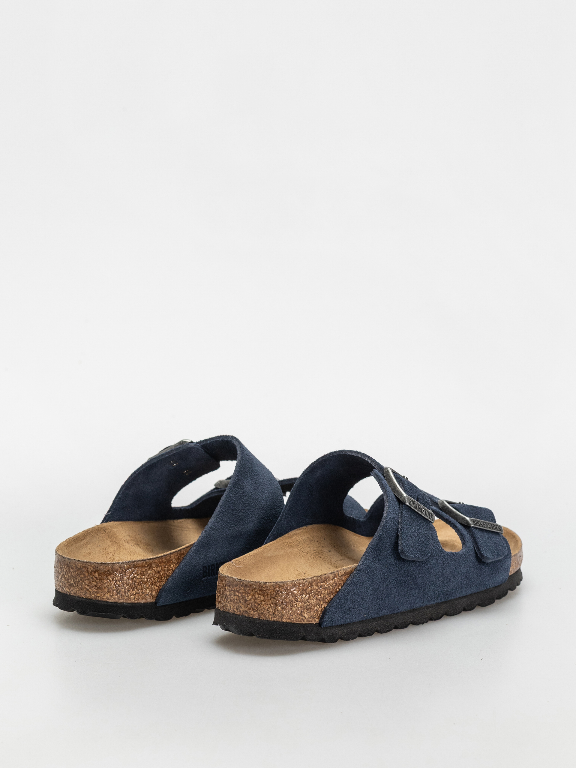 Birkenstock Arizona Suede Leather Narrow Wmn Flip Flops (new navy)