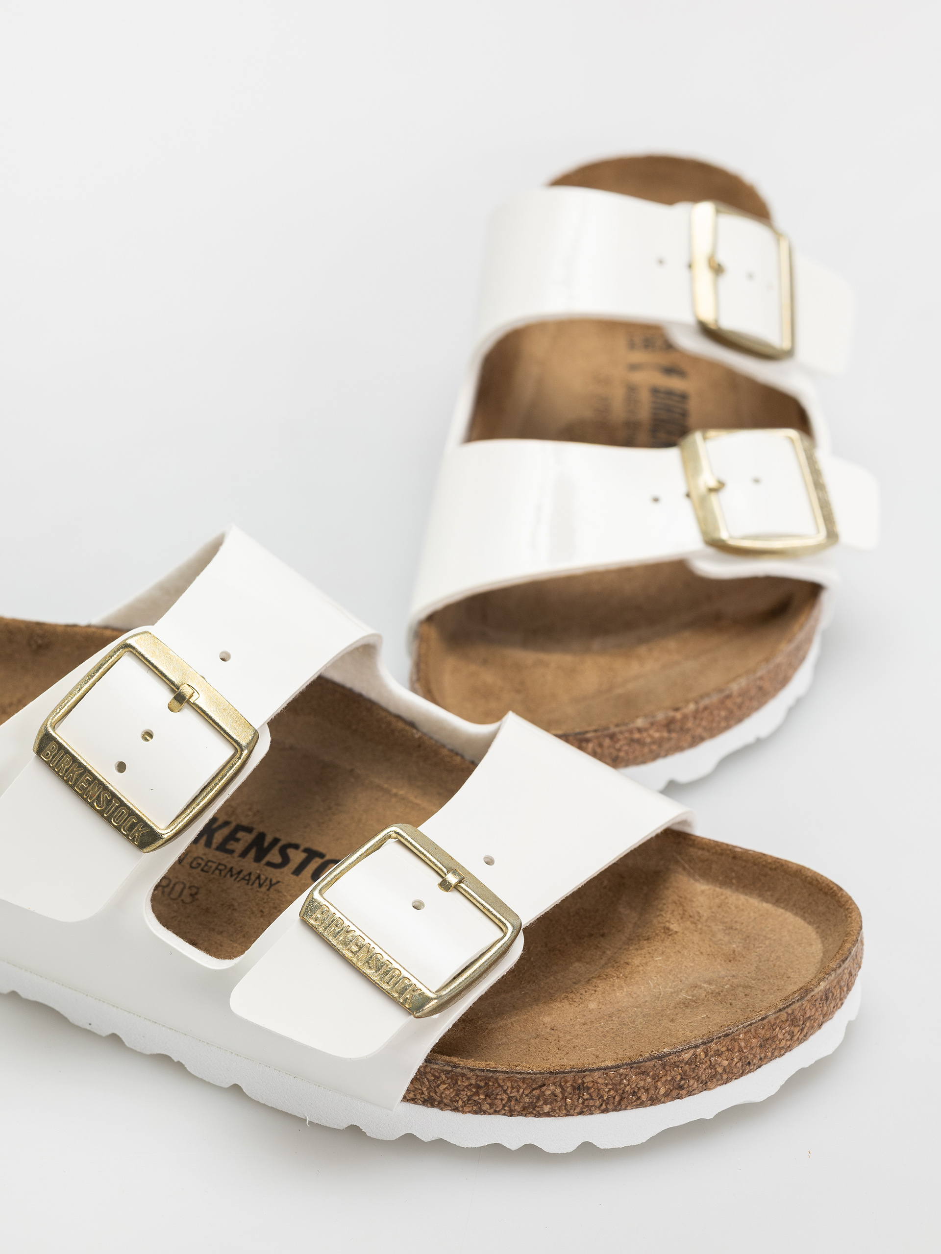 Birkenstock Arizona Narrow Sandalen Wmn (patent white)