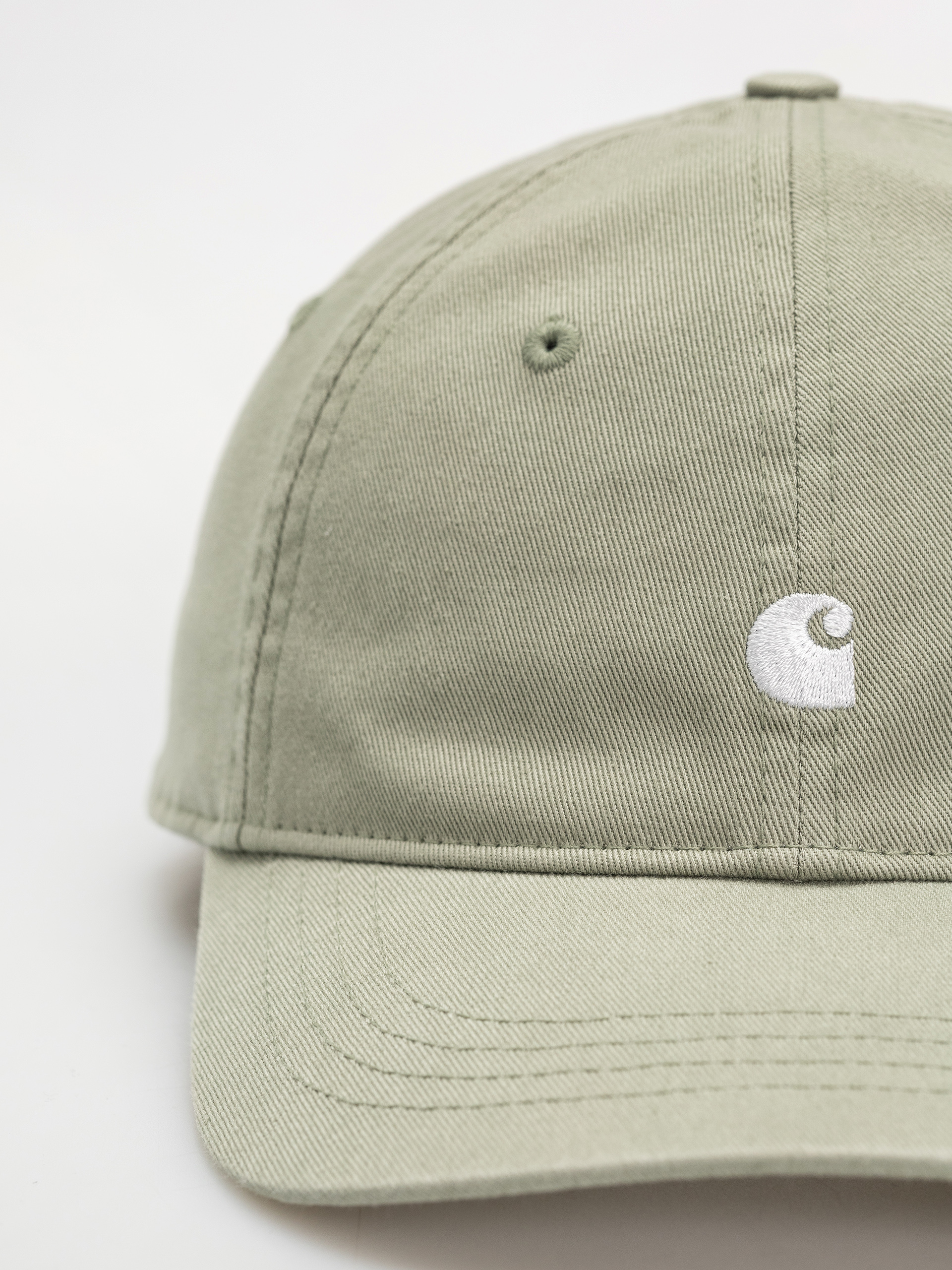 Carhartt WIP Madison Logo Cap (pale olive/white)