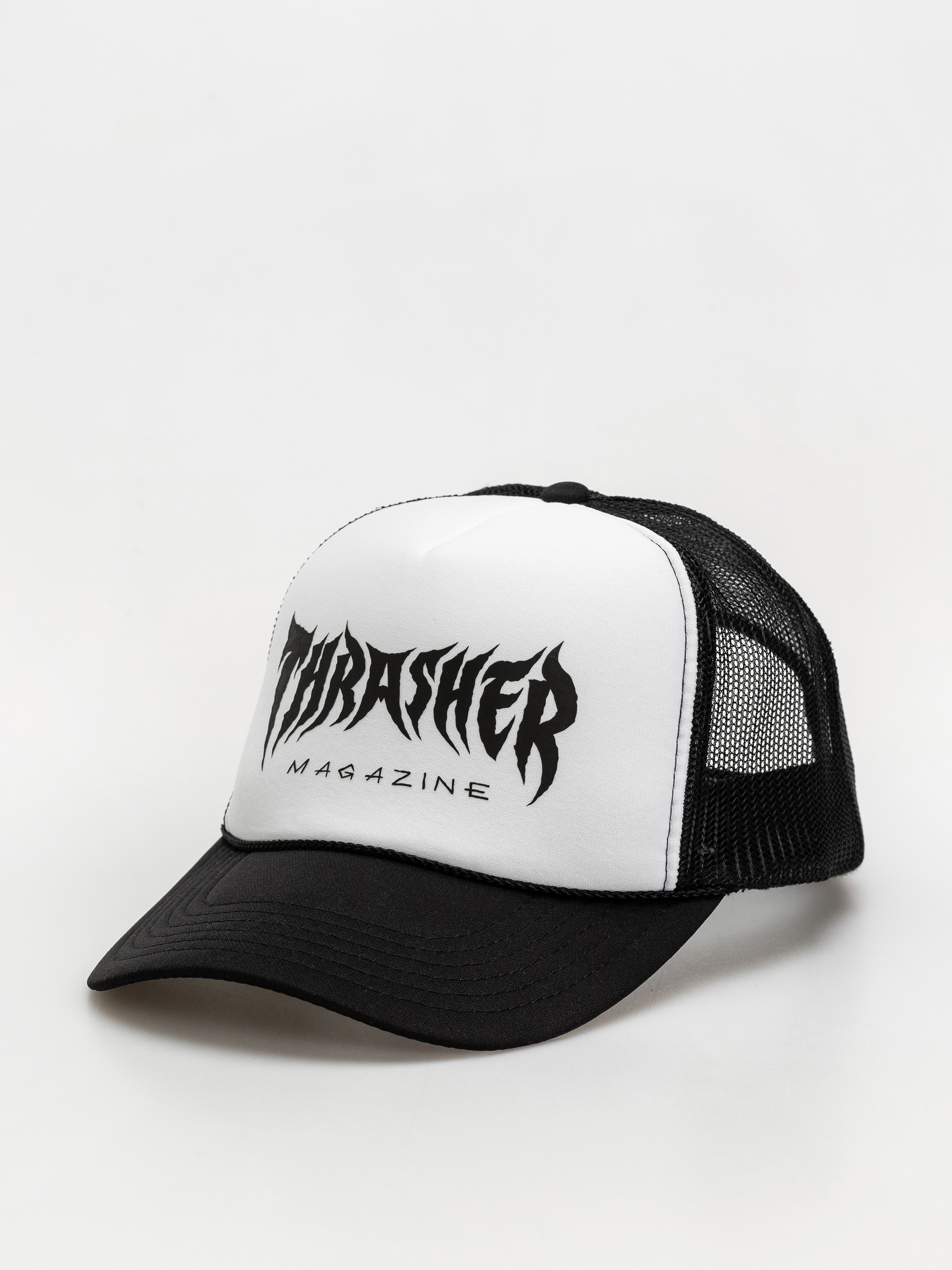 Thrasher Metal Trucker Cap (black/white/black)