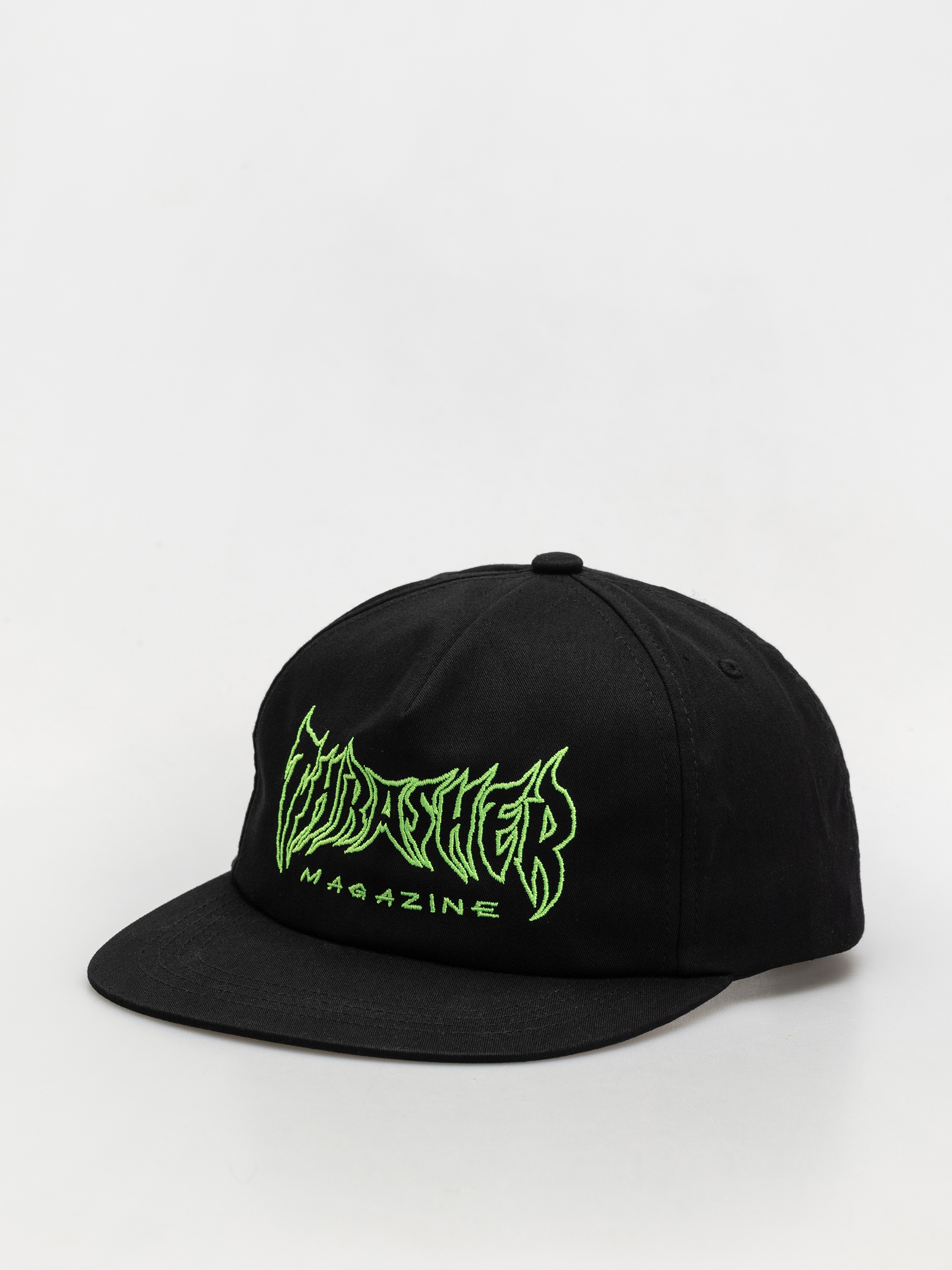 Thrasher Metal Hat Cappellino Snapback Uomo - Nero/Bianco, 60% Cotone 40% Poliestere, Chiusura Regolabile