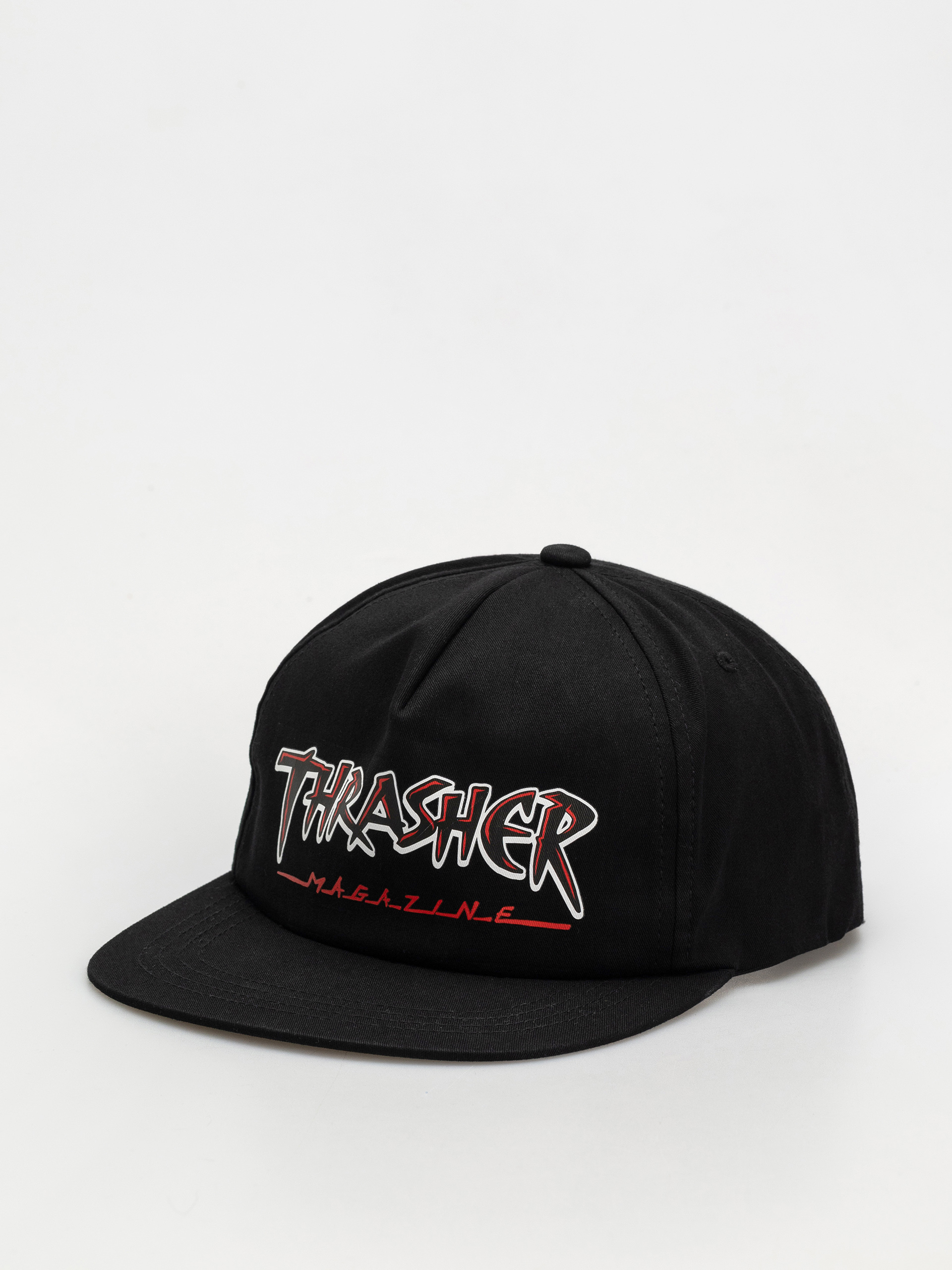 Thrasher Slash Snapback Cap (black)