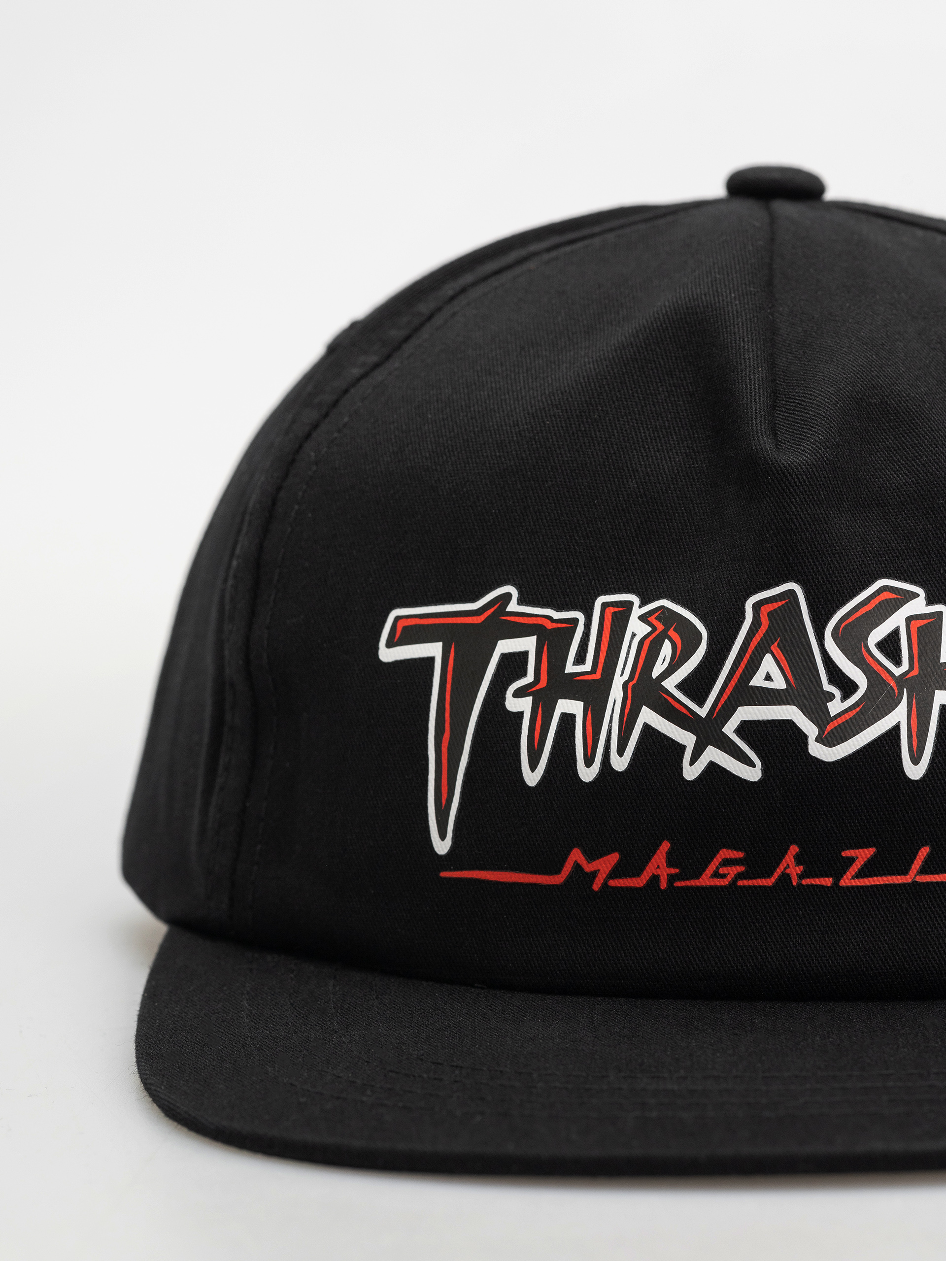 Thrasher Slash Snapback Cap (black)