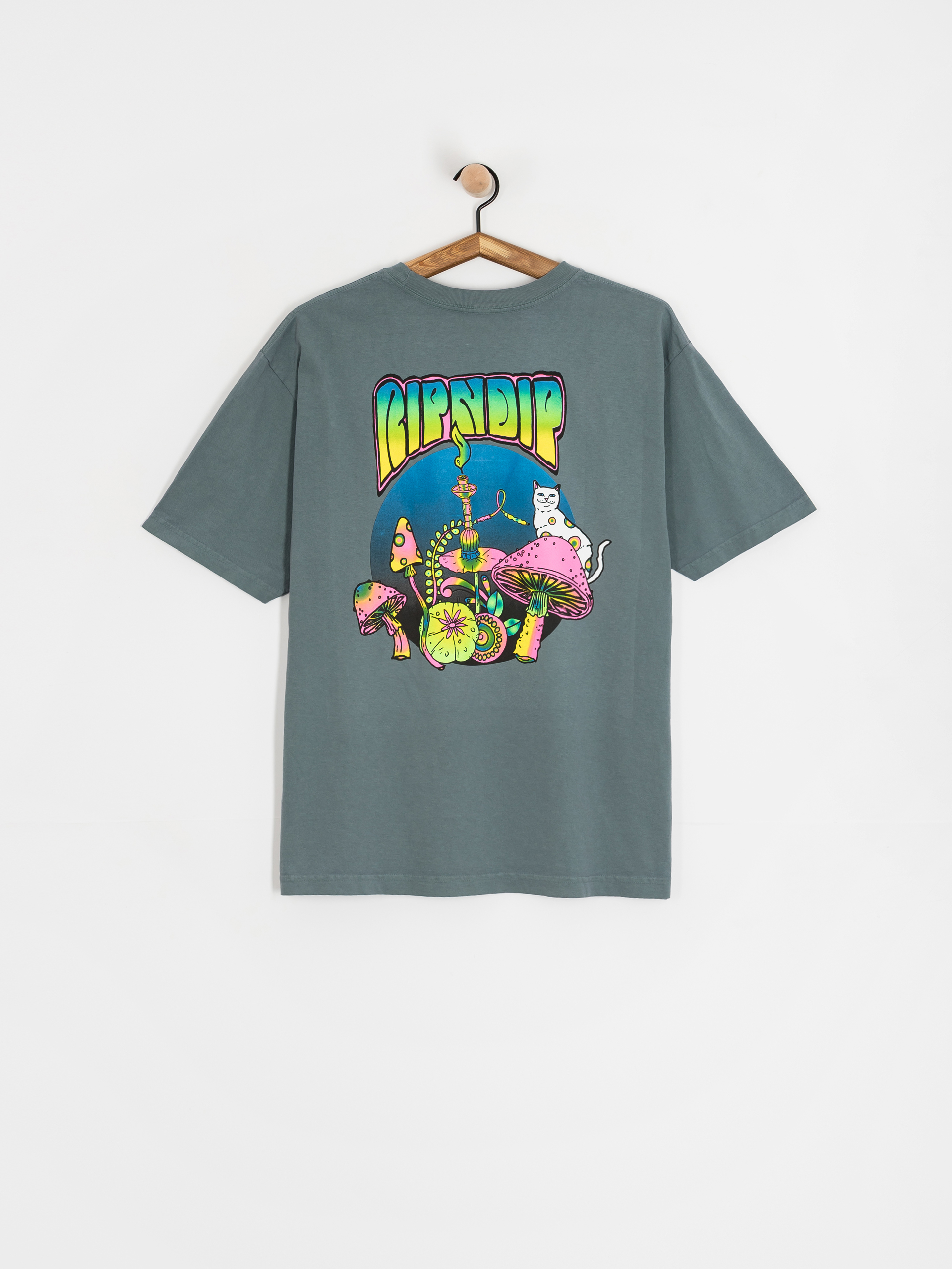 RipNDip Psychedelic T-Shirt (light charcoal)