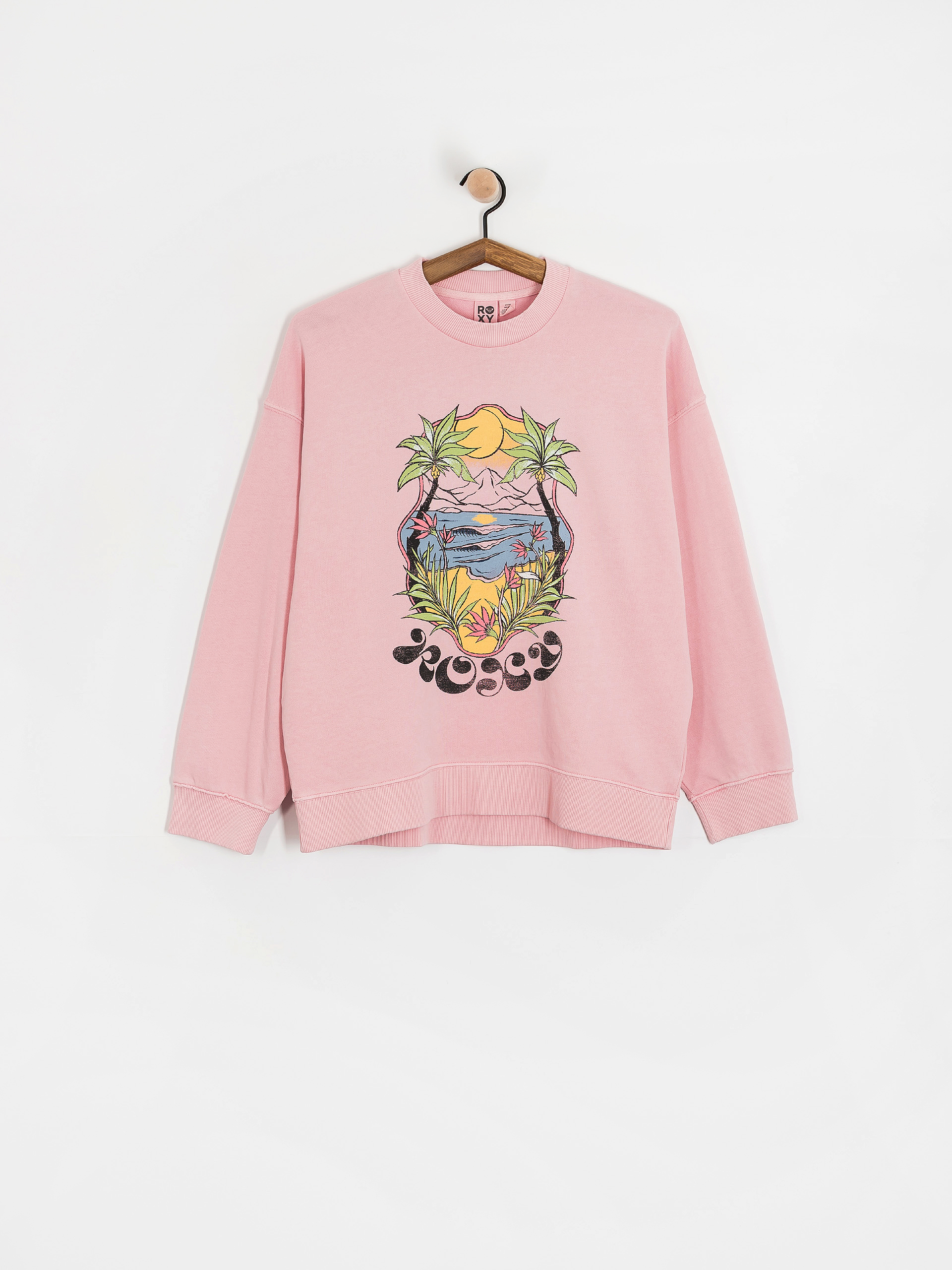 Roxy Lineup Terry Wmn Sweatshirt (bleached mauve)