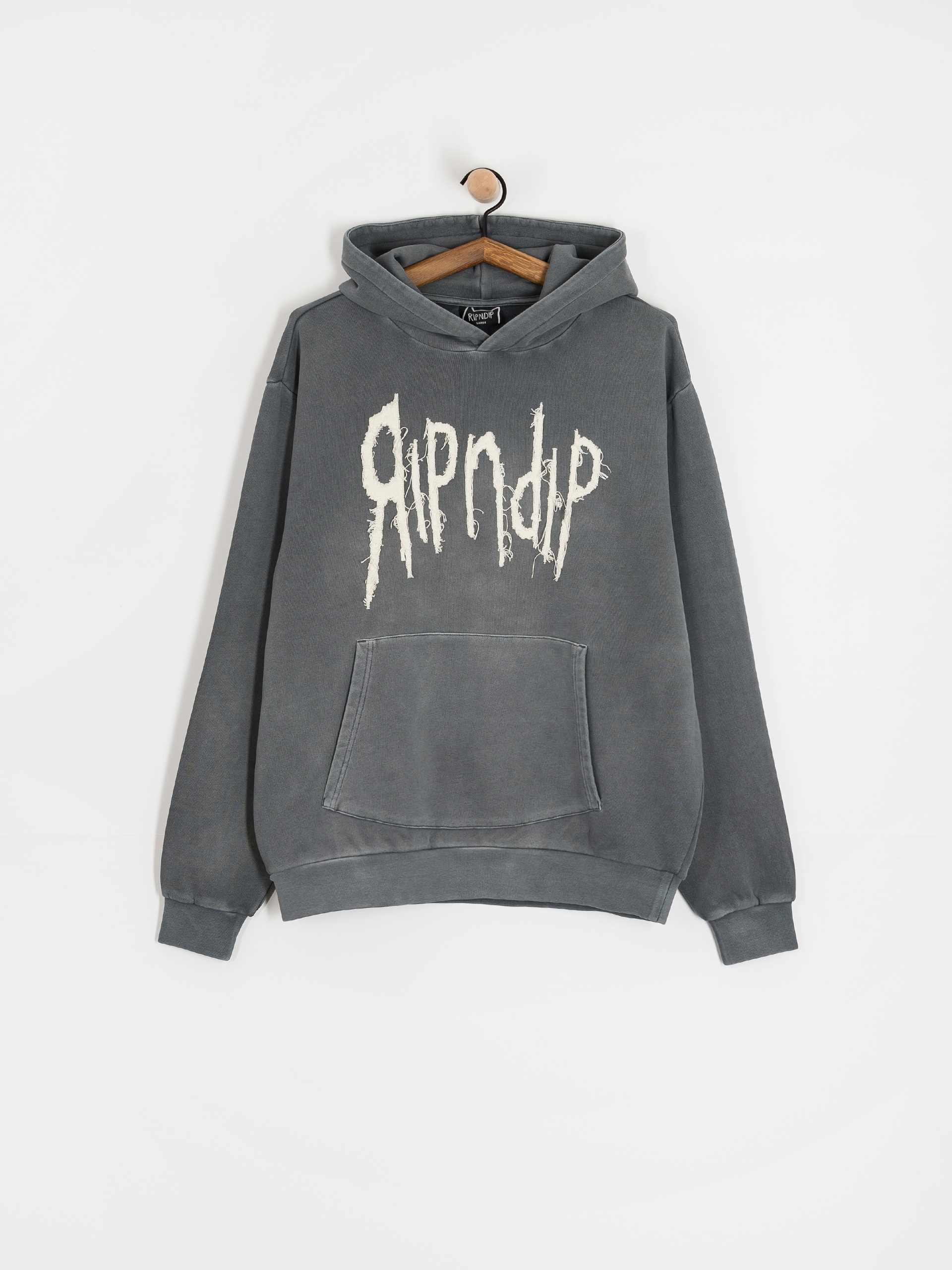 RipNDip Insano Distressed HD Hoodie (charcoal vintage wash)