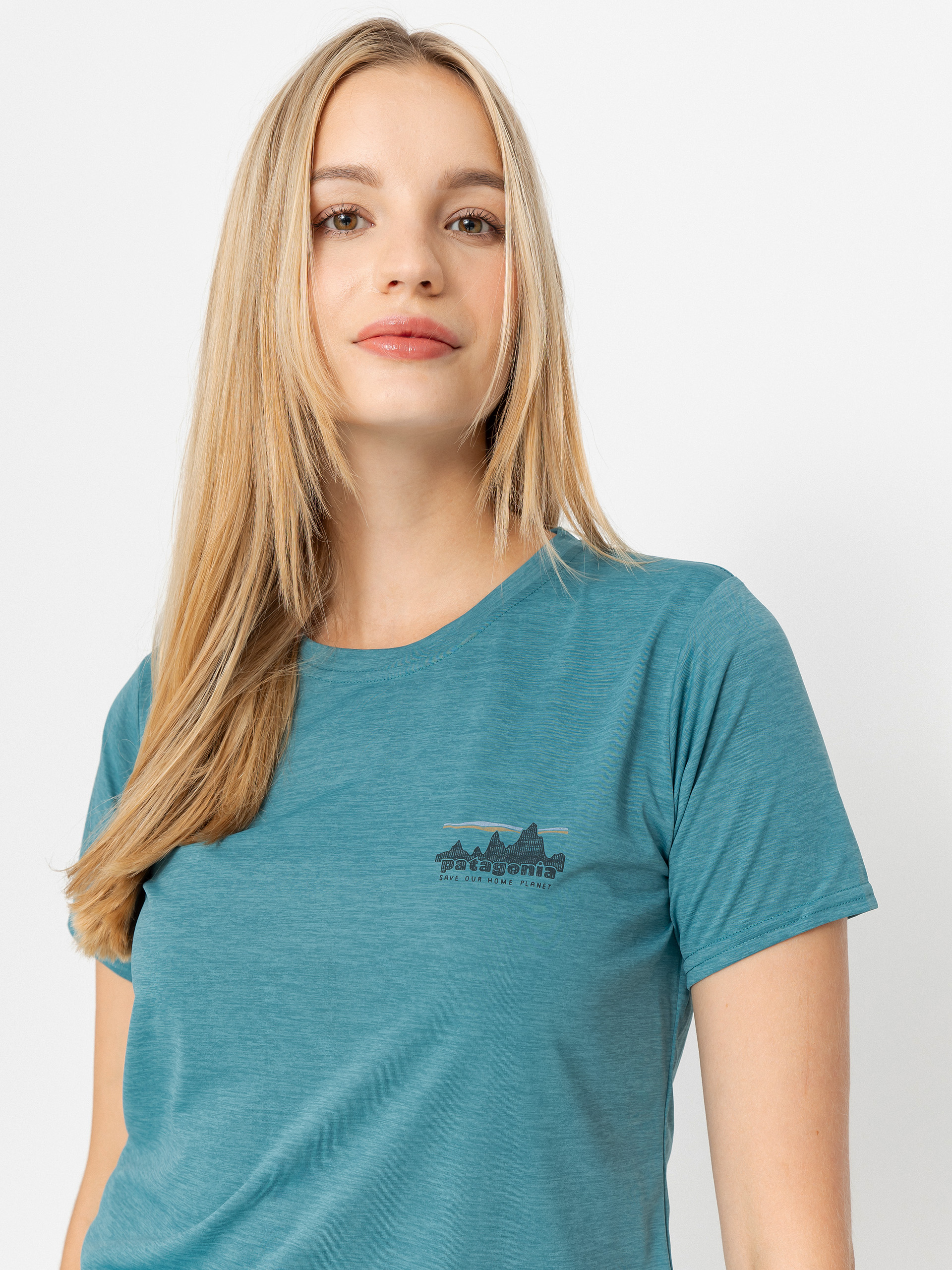 Patagonia Cap Cool Daily Graphic Wmn T-Shirt - blue (73 skyline