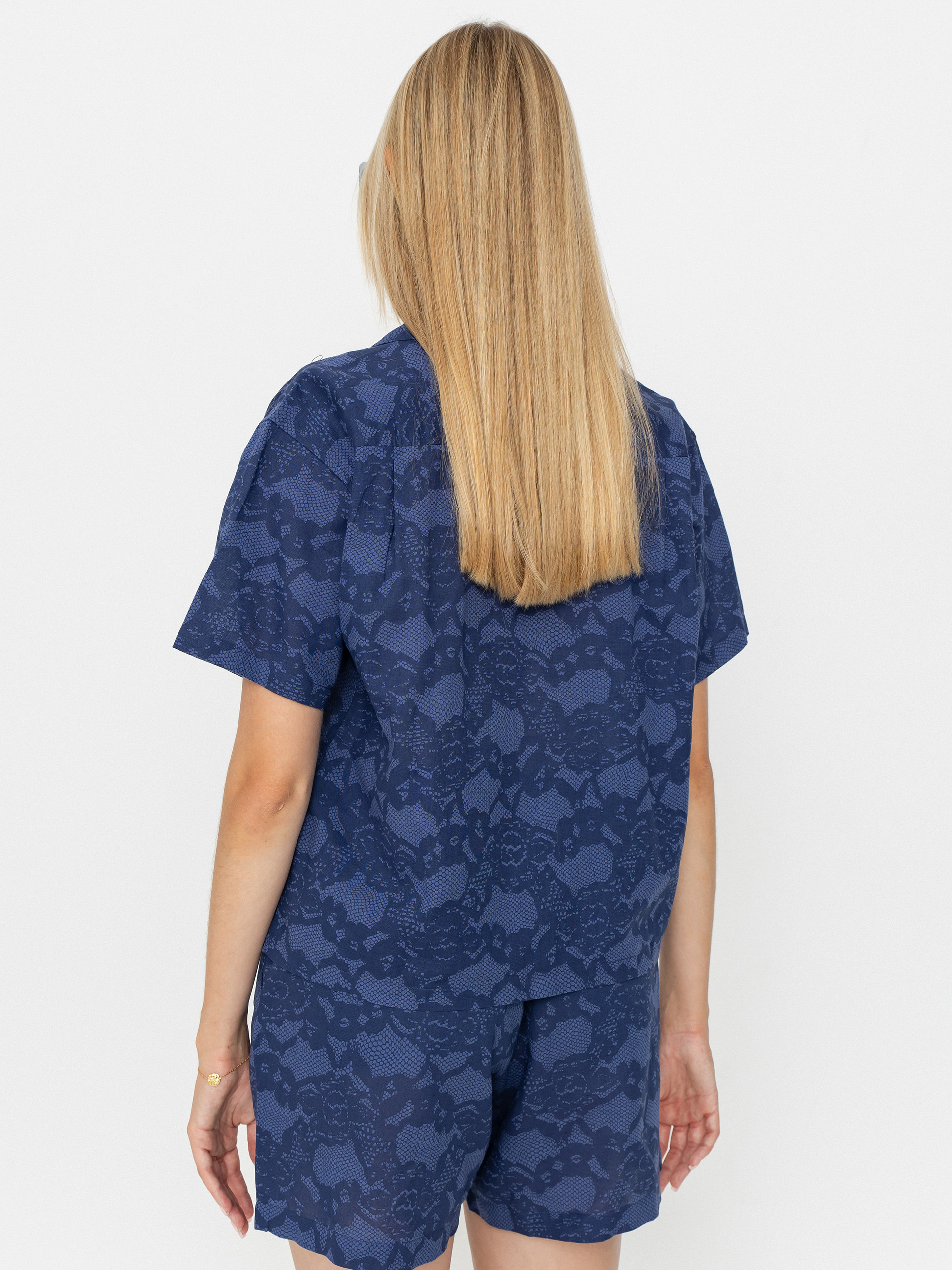 OBEY Cecilie Lace Hemd Wmn (blue multi)