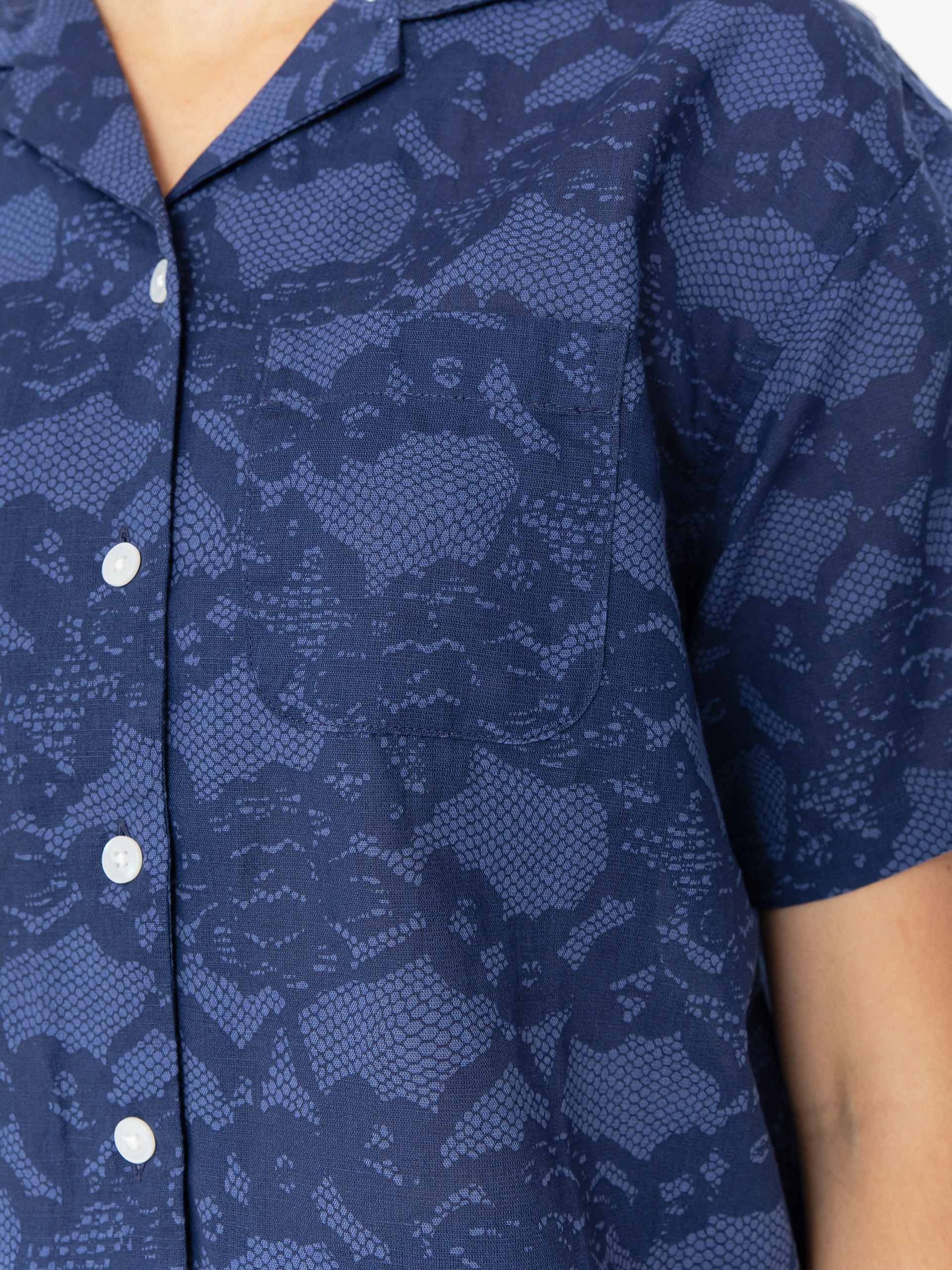 OBEY Cecilie Lace Shirt Wmn (blue multi)