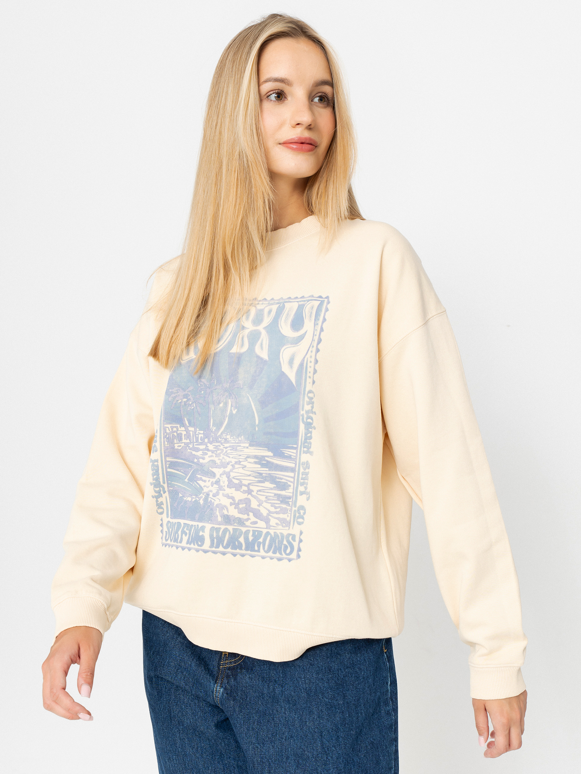 Roxy Lineup Oversized Crew Wmn Sweatshirt (parchment)