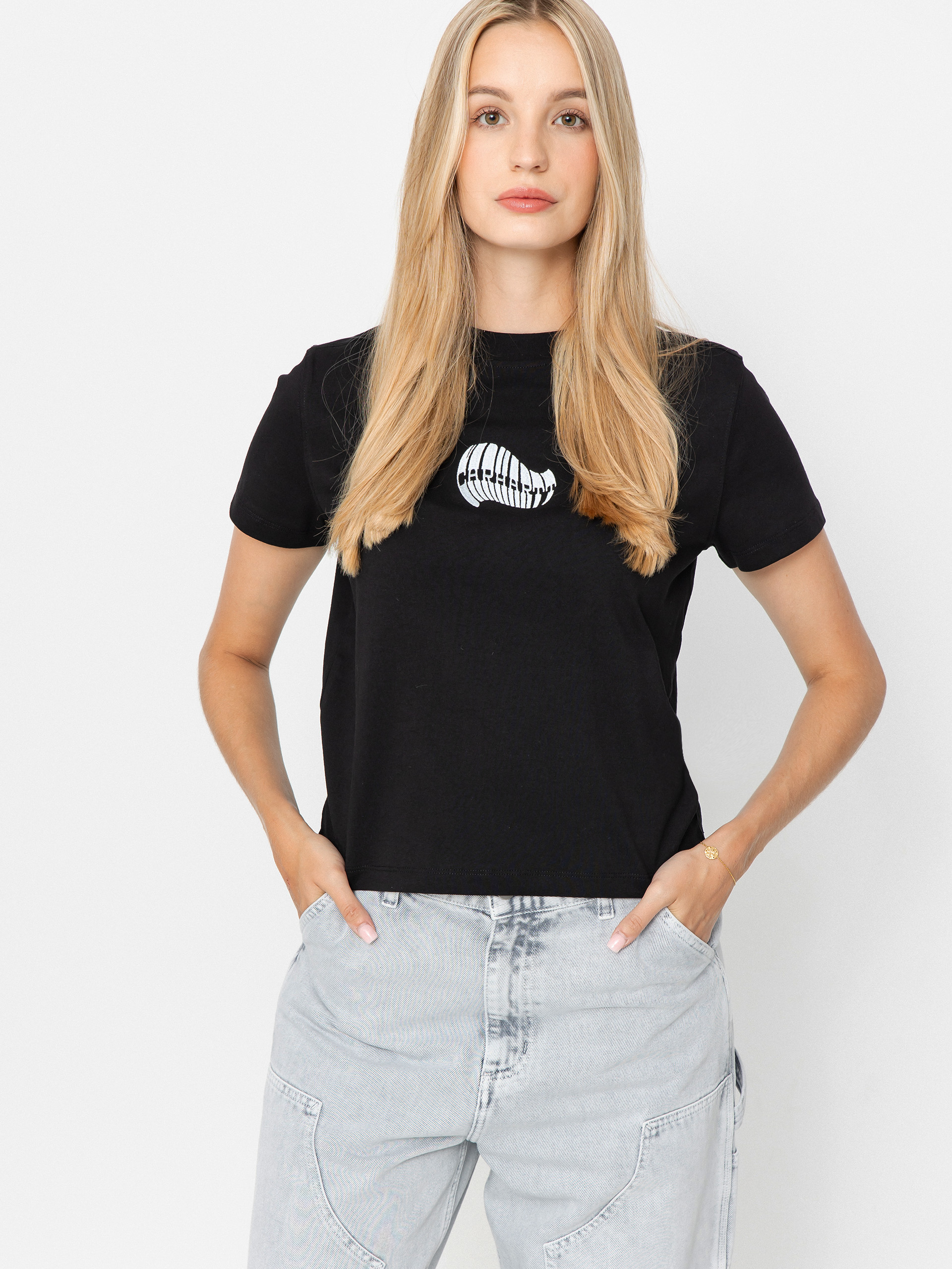 Carhartt WIP Psshh Wmn T-Shirt (black/blue fog)