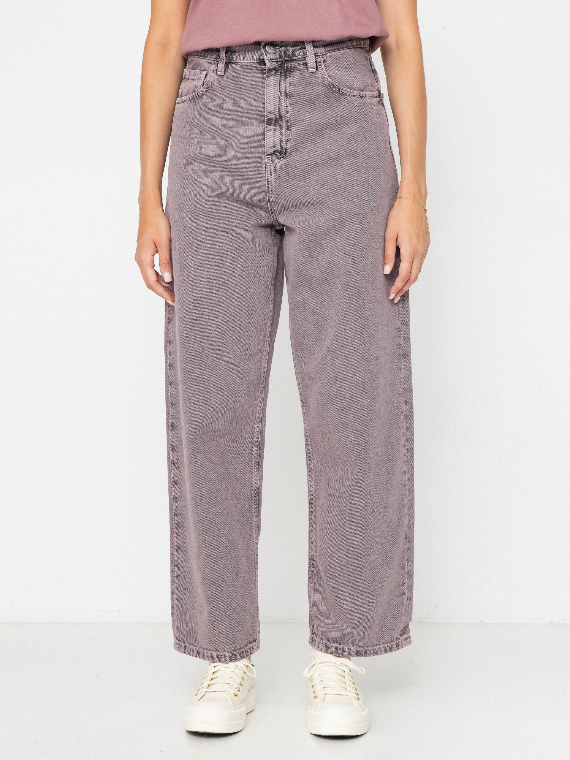 Carhartt WIP Brandon Wmn Pants - blue (blue/leather/garment dyed)