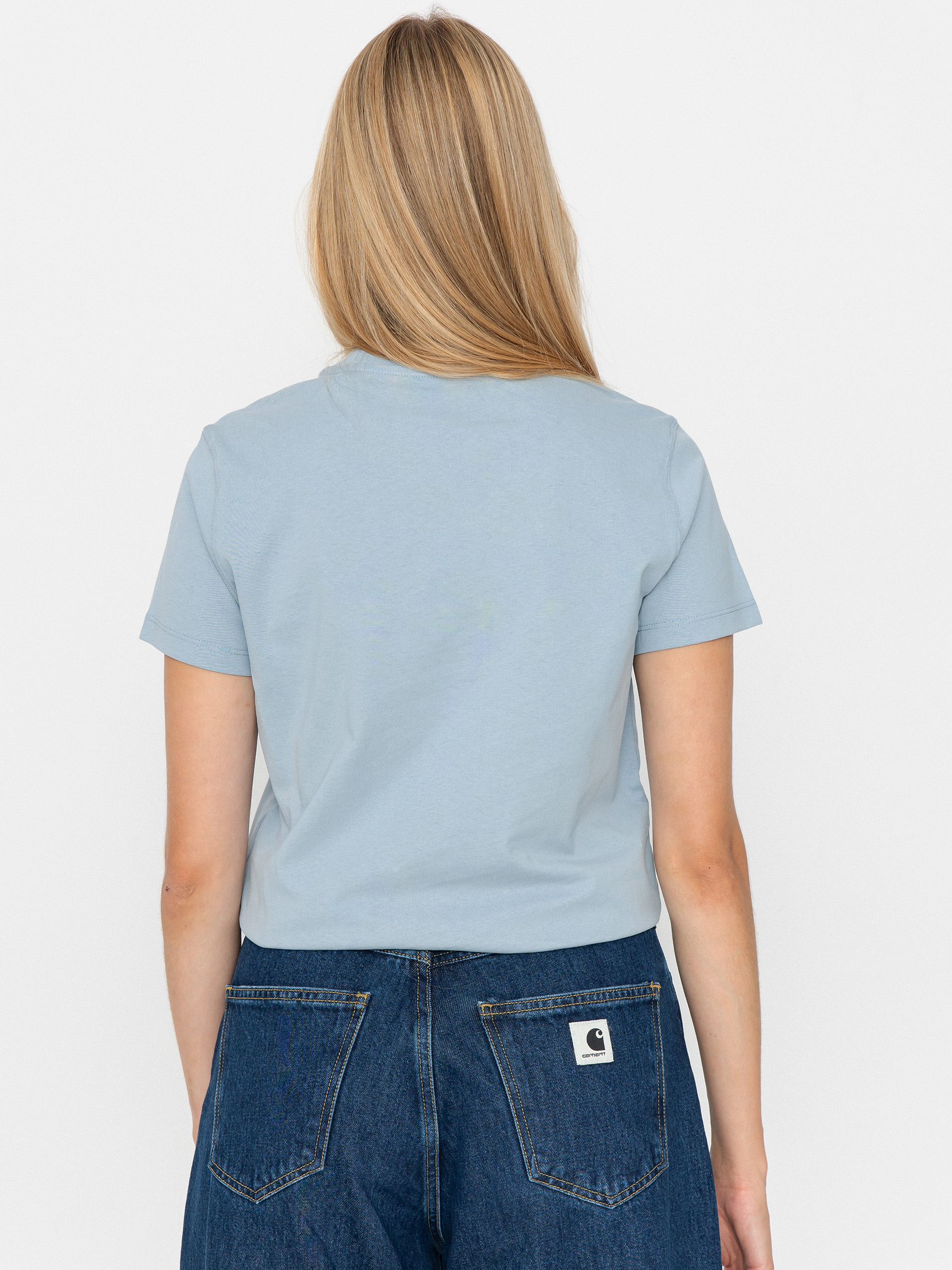 Carhartt WIP Psshh Wmn T-Shirt (blue fog/air pink)