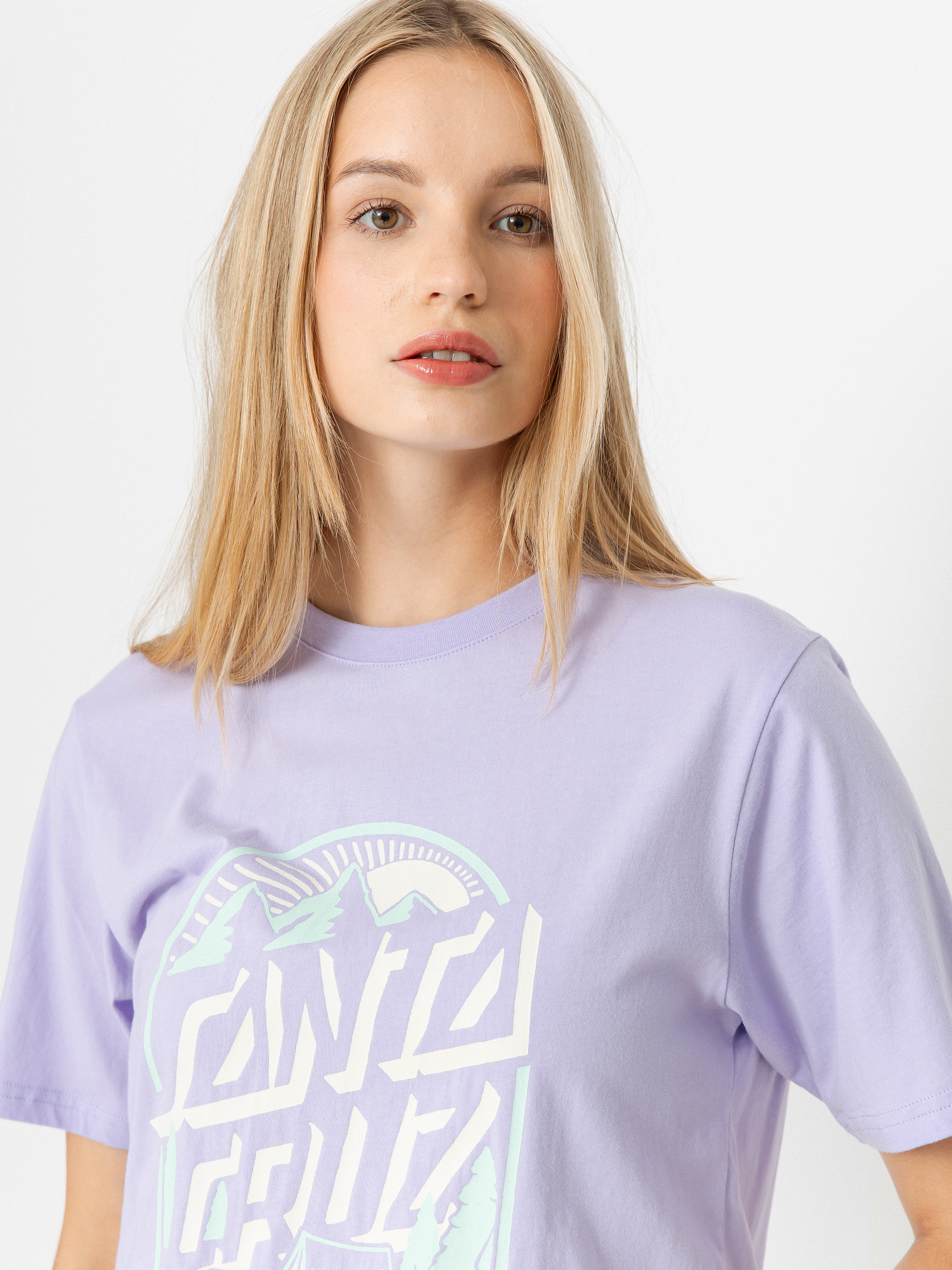 Santa Cruz Camp Retreat Front Wmn T-Shirt (lavender)