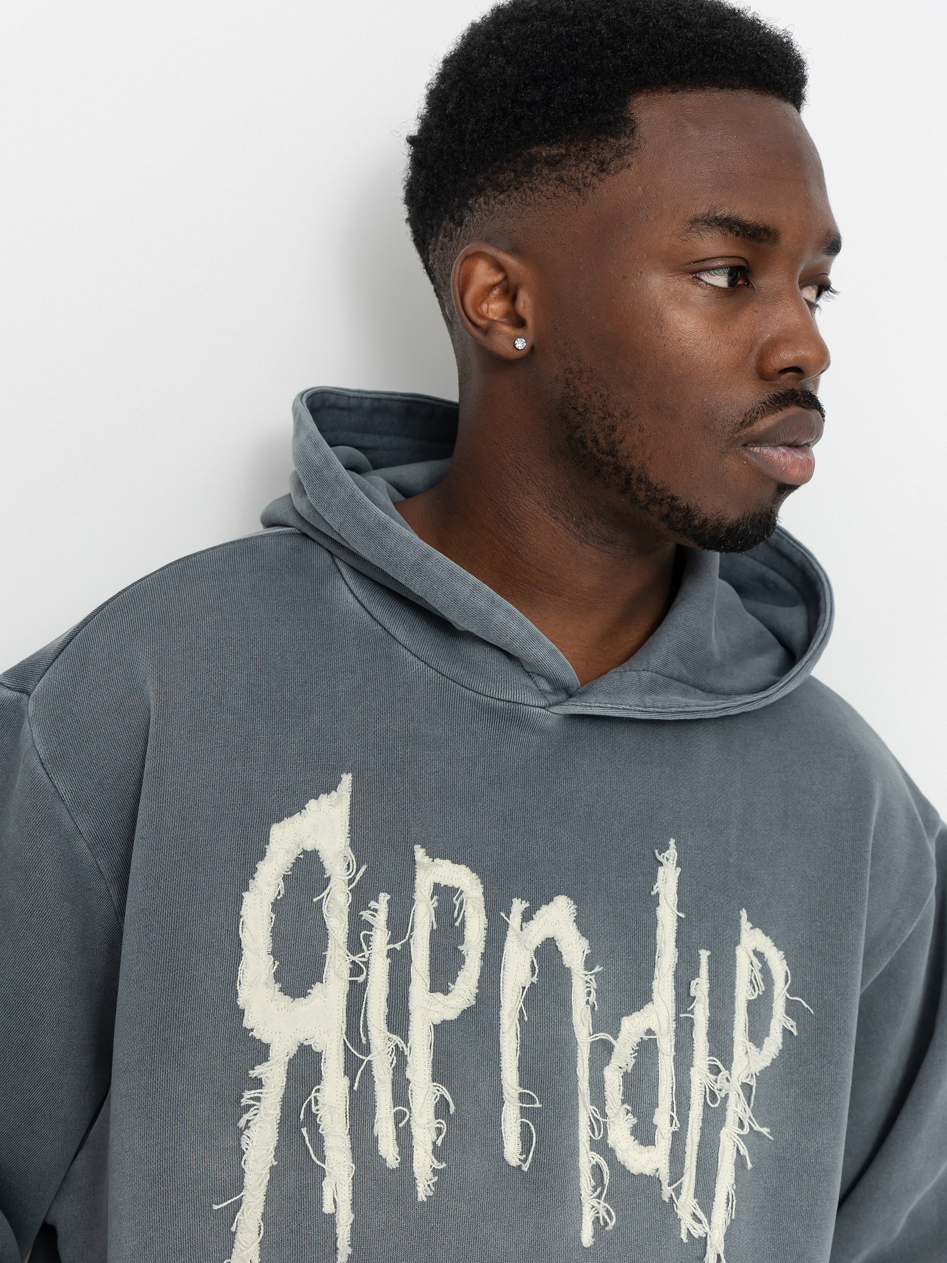 RipNDip Insano Distressed HD Hoodie (charcoal vintage wash)