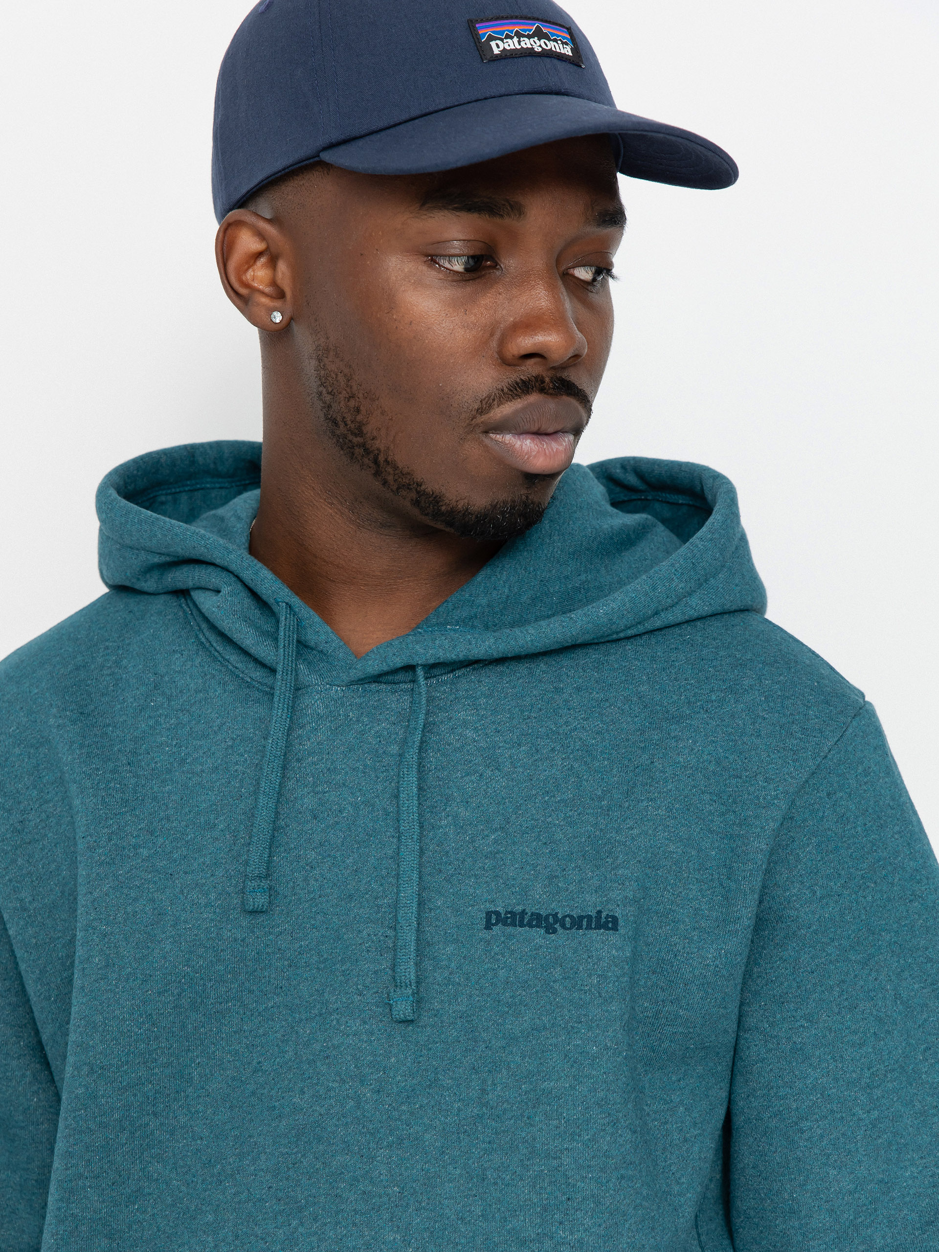Patagonia Hoodie Boardshort Logo Uprisal HD - green (wetland blue)