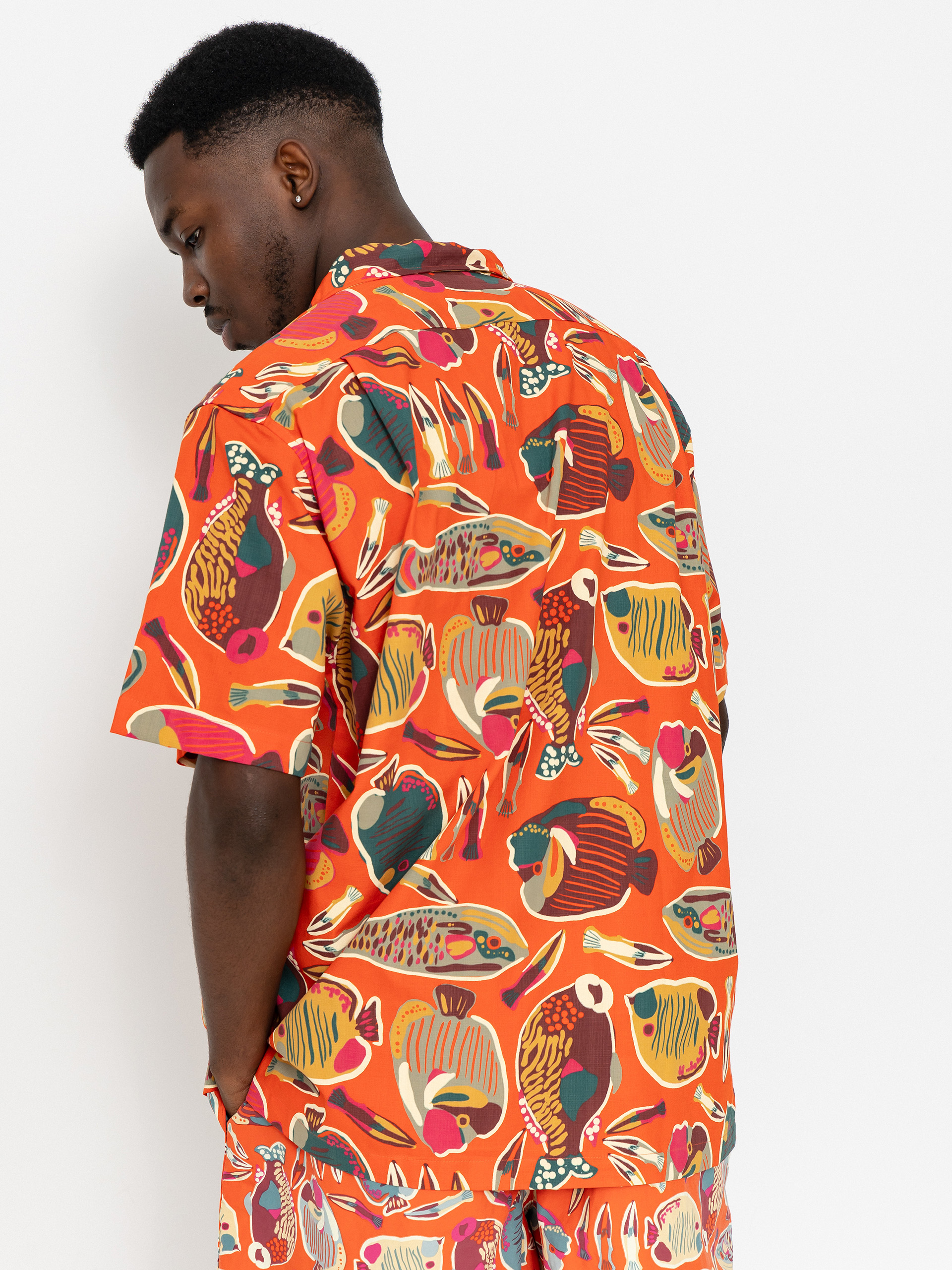 Patagonia Tidal Threads Camp Hemd (wrasse/pollinator orange)