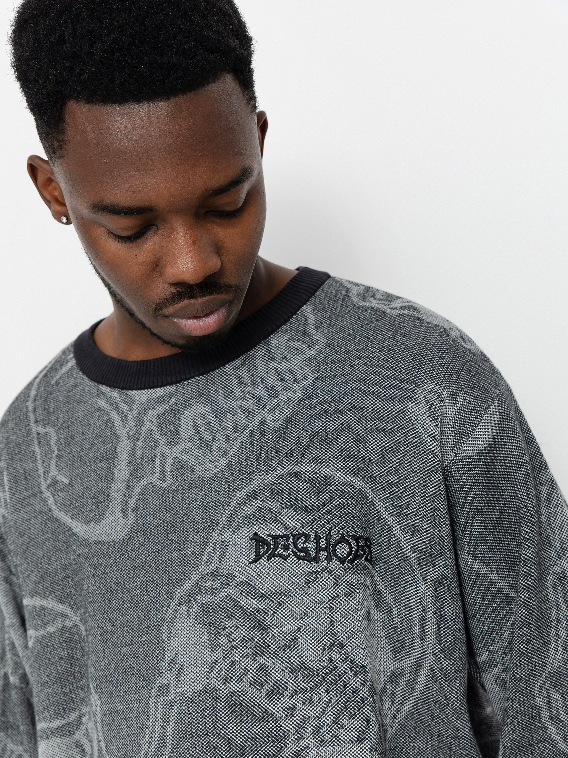 DC Fracture Pulli (heather skully print)