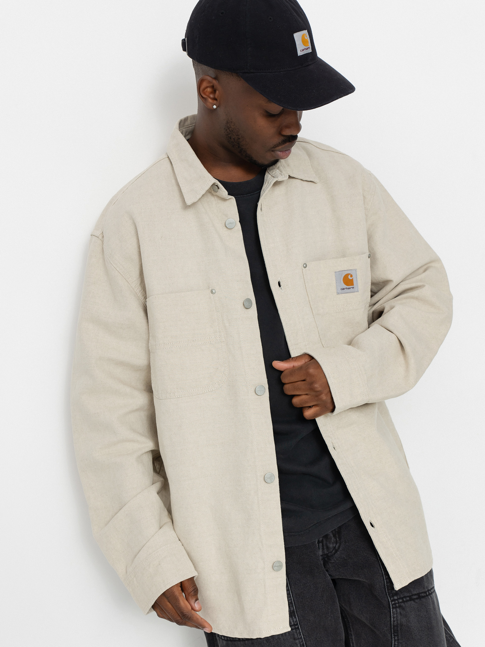 Stussy Spotted Bleach Chore Jacket - brown (brown)