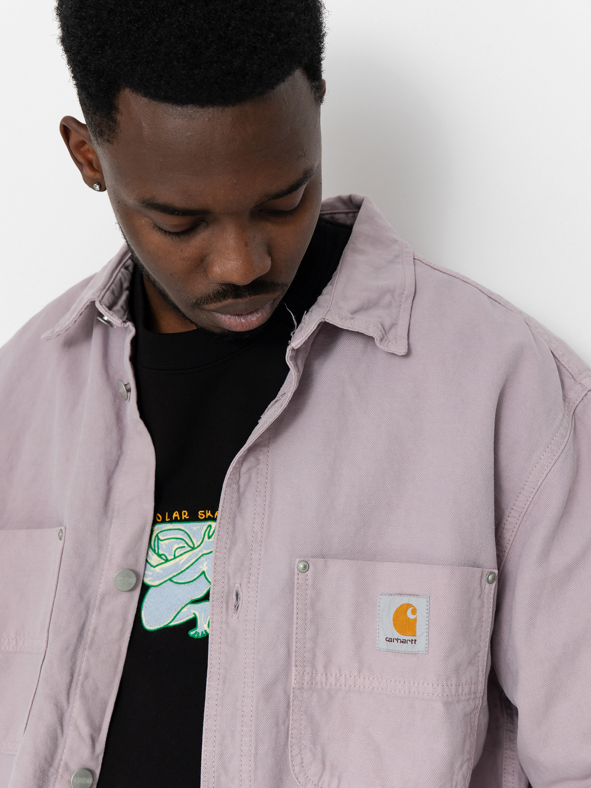 Carhartt WIP Walter Jacke (pink fog/garment dyed)