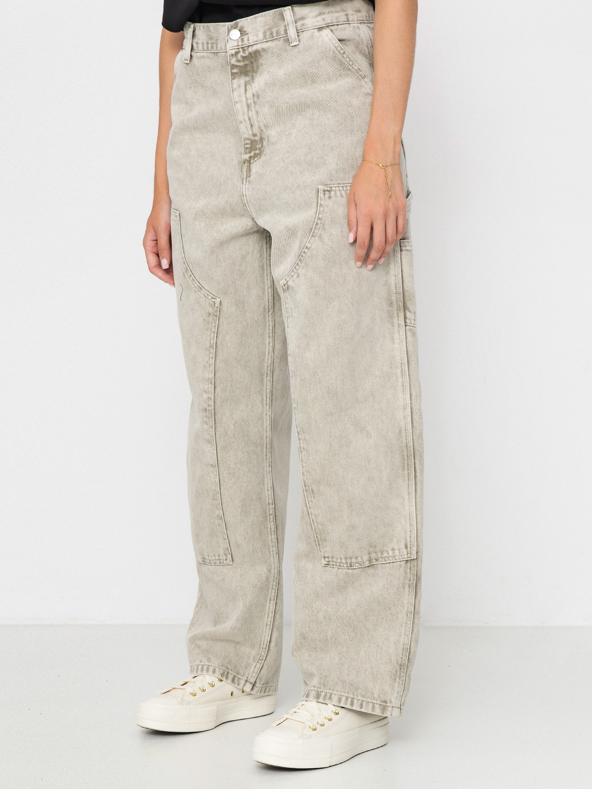 Carhartt WIP Brandon Double Knee Wmn Hose (opuntia/chalk wash)