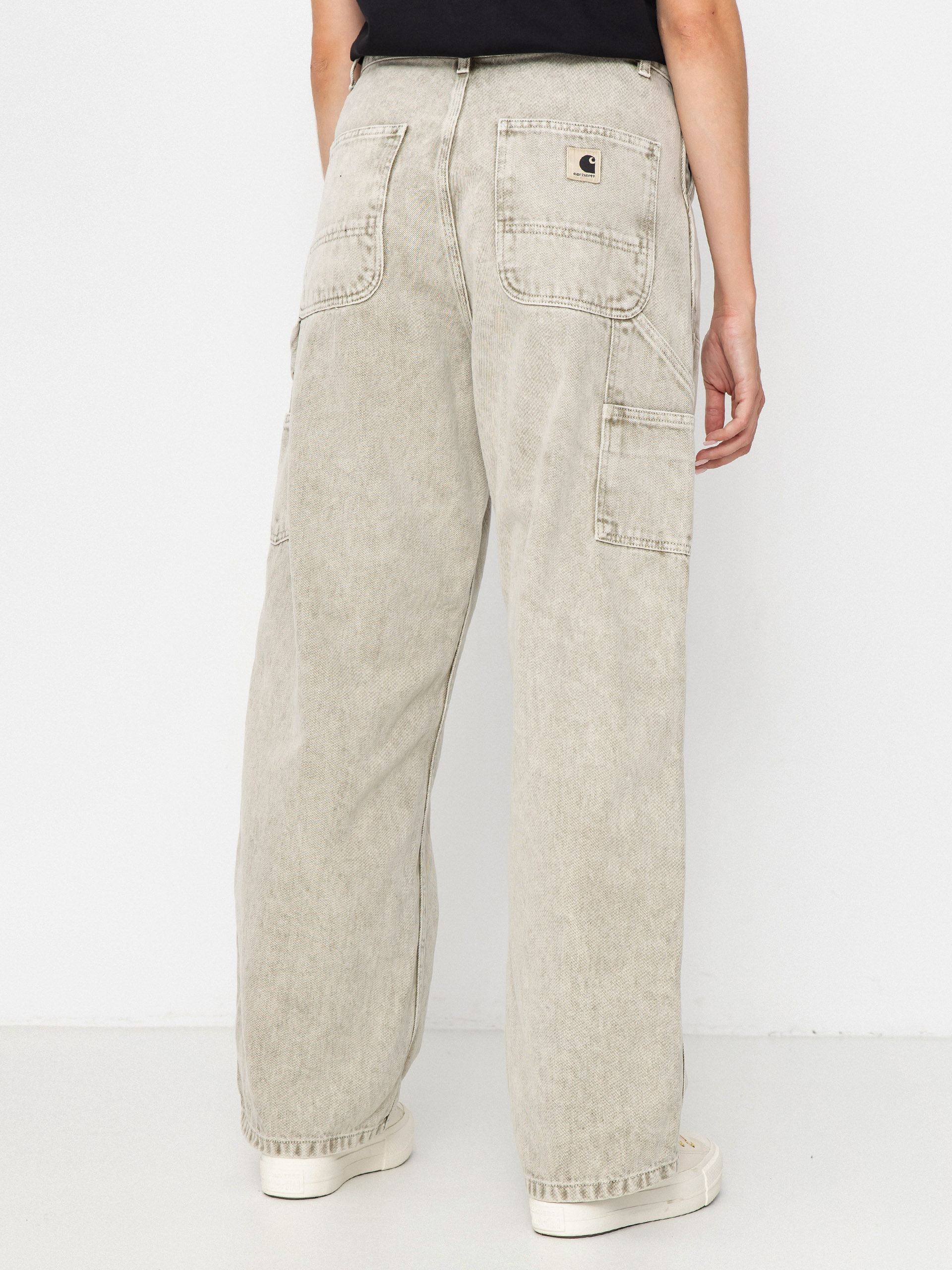 Carhartt WIP Brandon Double Knee Wmn Pants - beige (opuntia/chalk