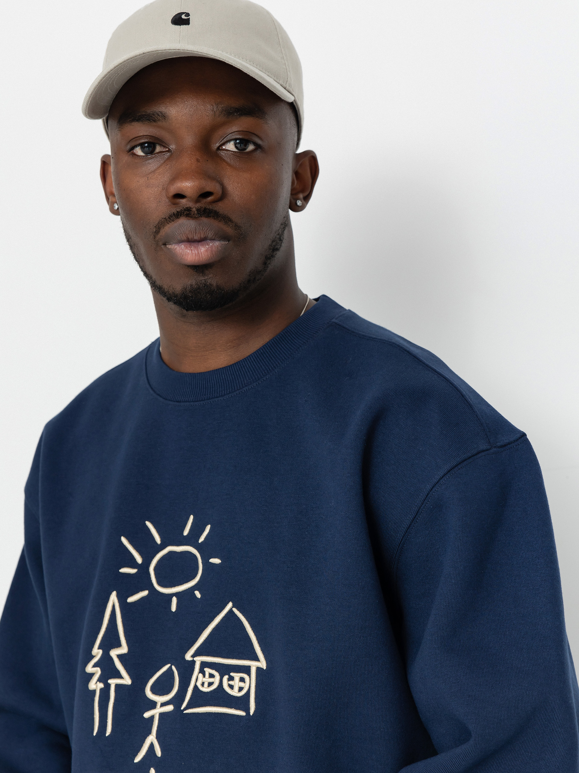 Carhartt WIP Masterpiece Sweatshirt (air force blue/dusty h brown)