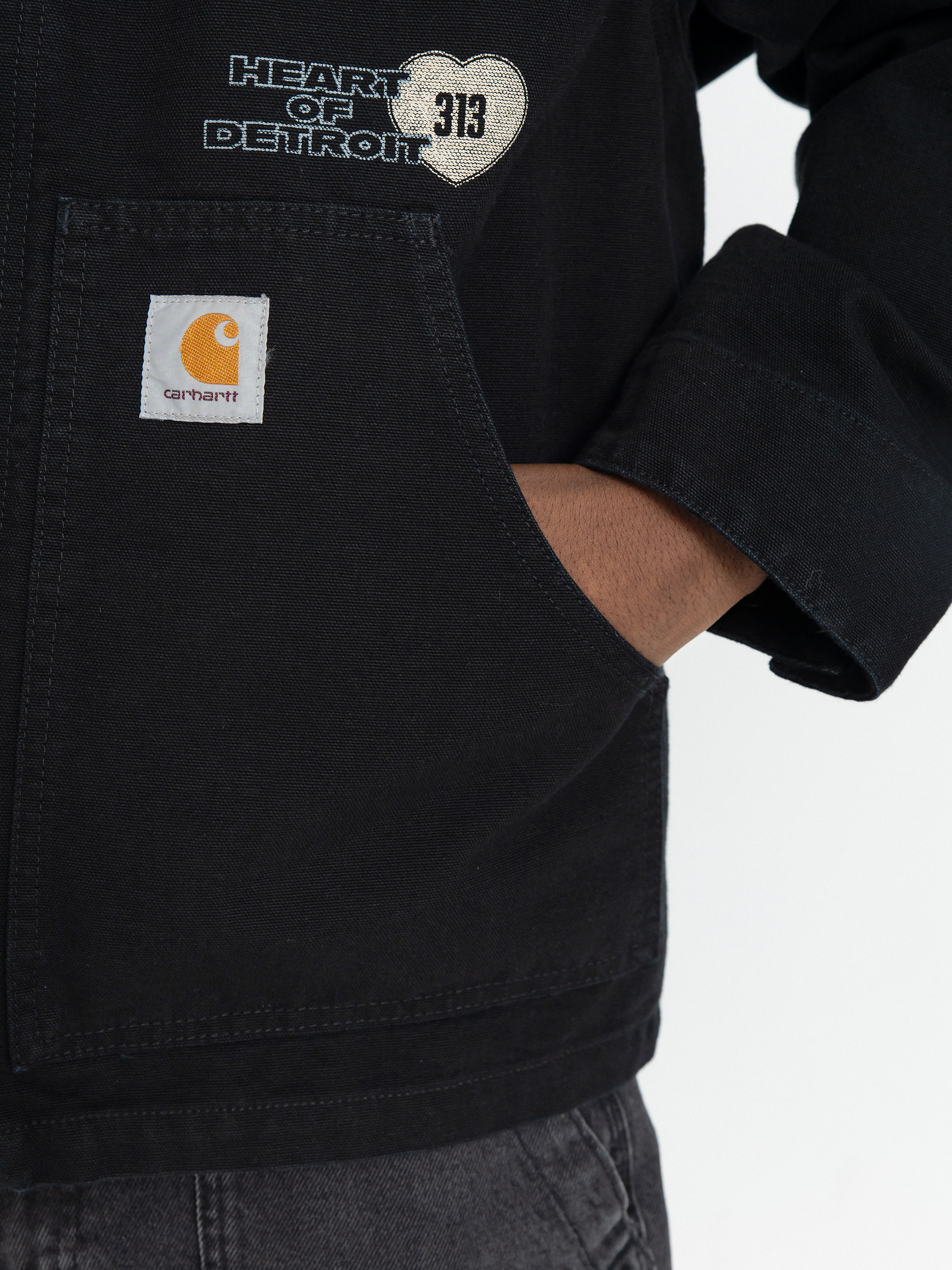 Carhartt WIP OG Arcan Graphic Jacket (black/black/heavy stone wash)
