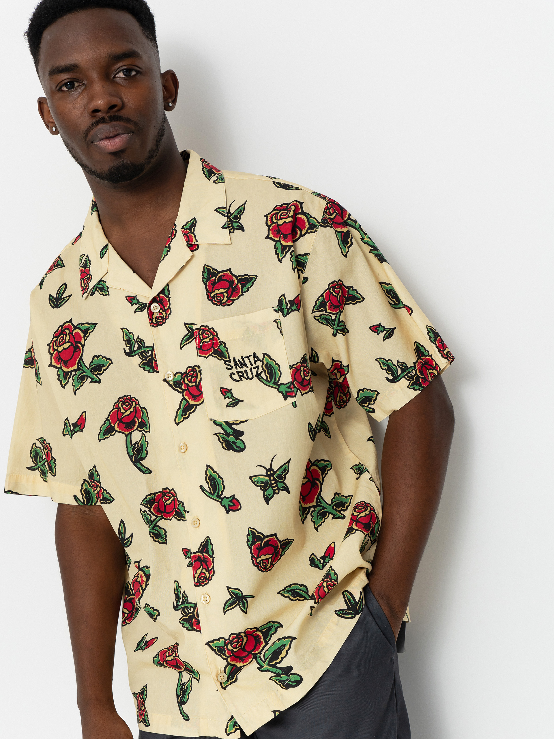 Santa Cruz Flash Roses Shirt Hemd