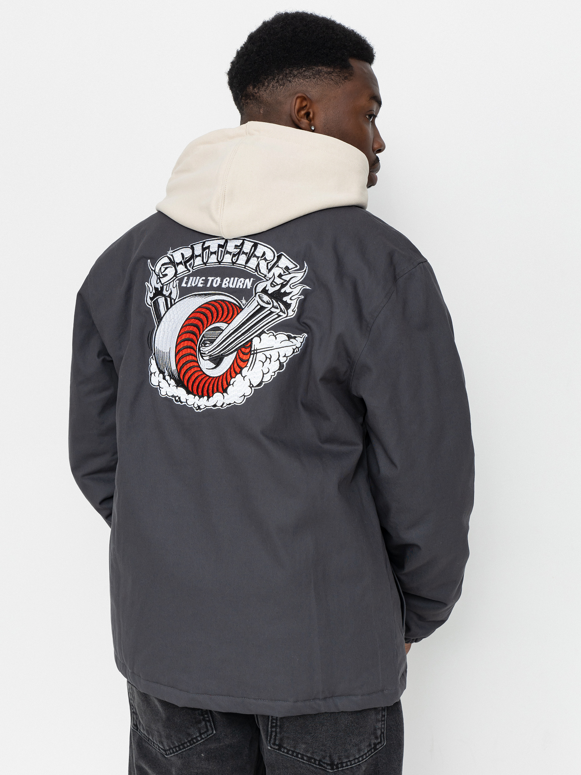 Spitfire Burnout Jacket (charcoal solid)