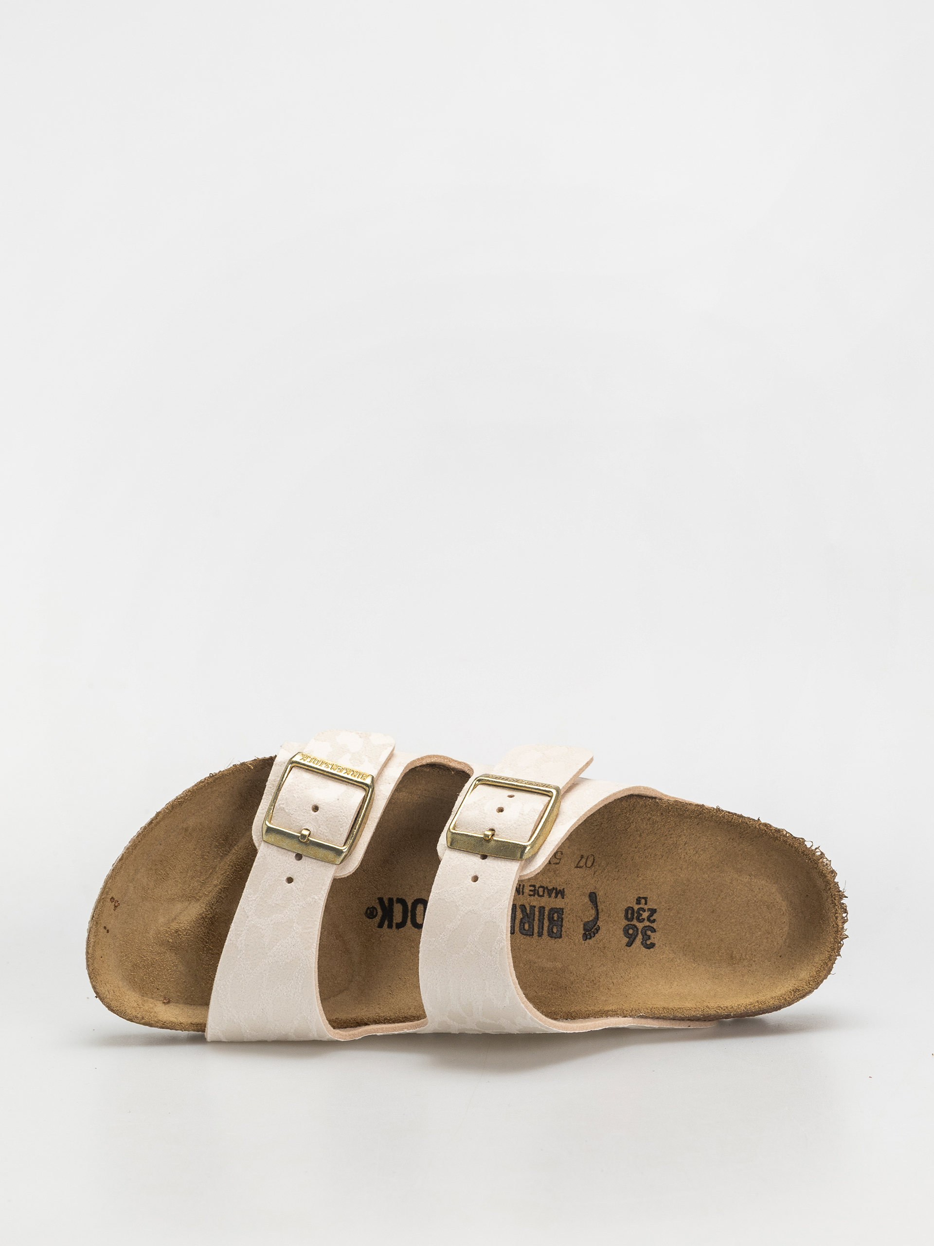 Birkenstock Arizona Synthetics Narrow Wmn Flip-flops (leo eggshell)