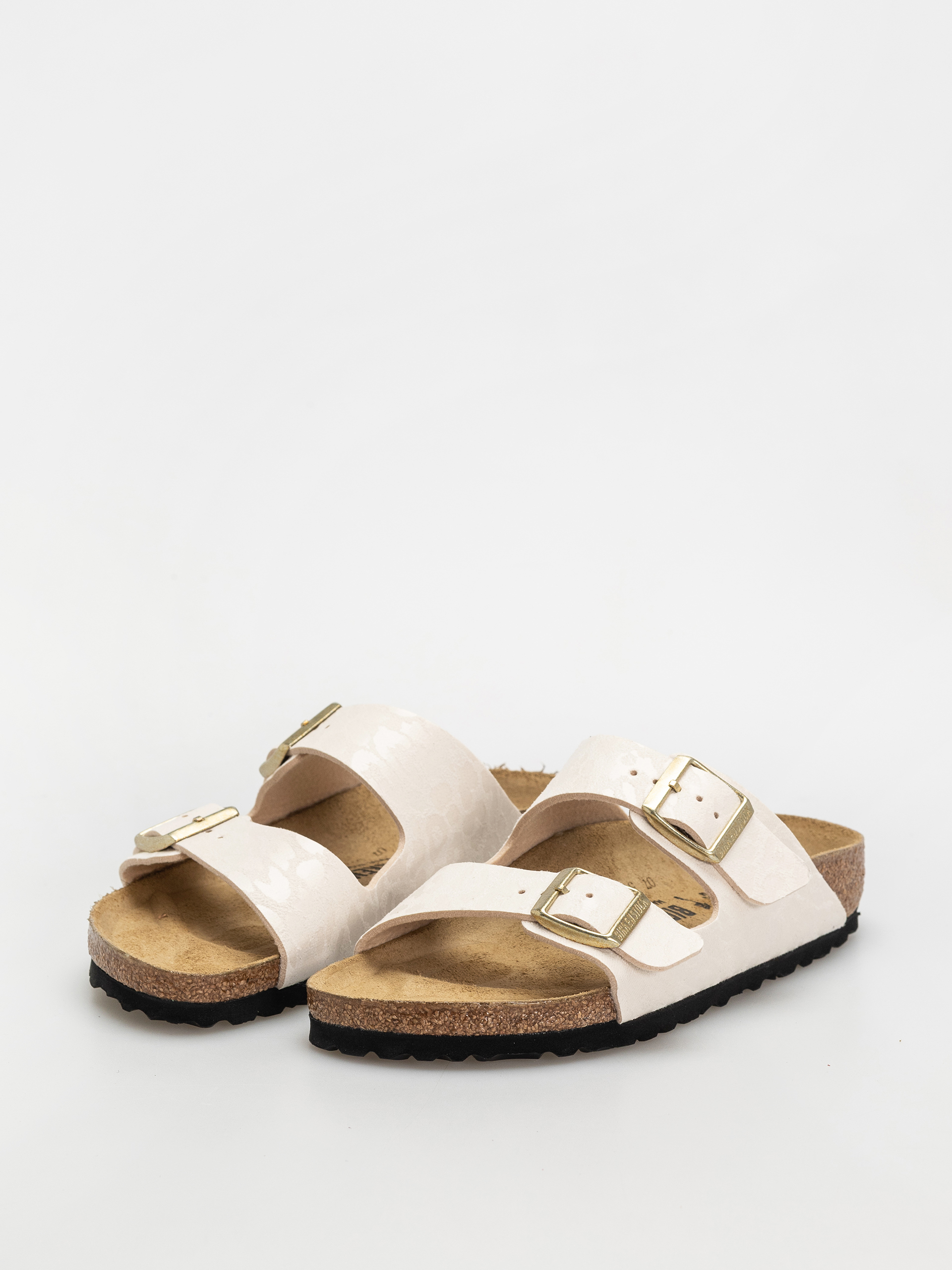 Birkenstock Arizona Synthetics Narrow Wmn Flip Flops (leo eggshell)