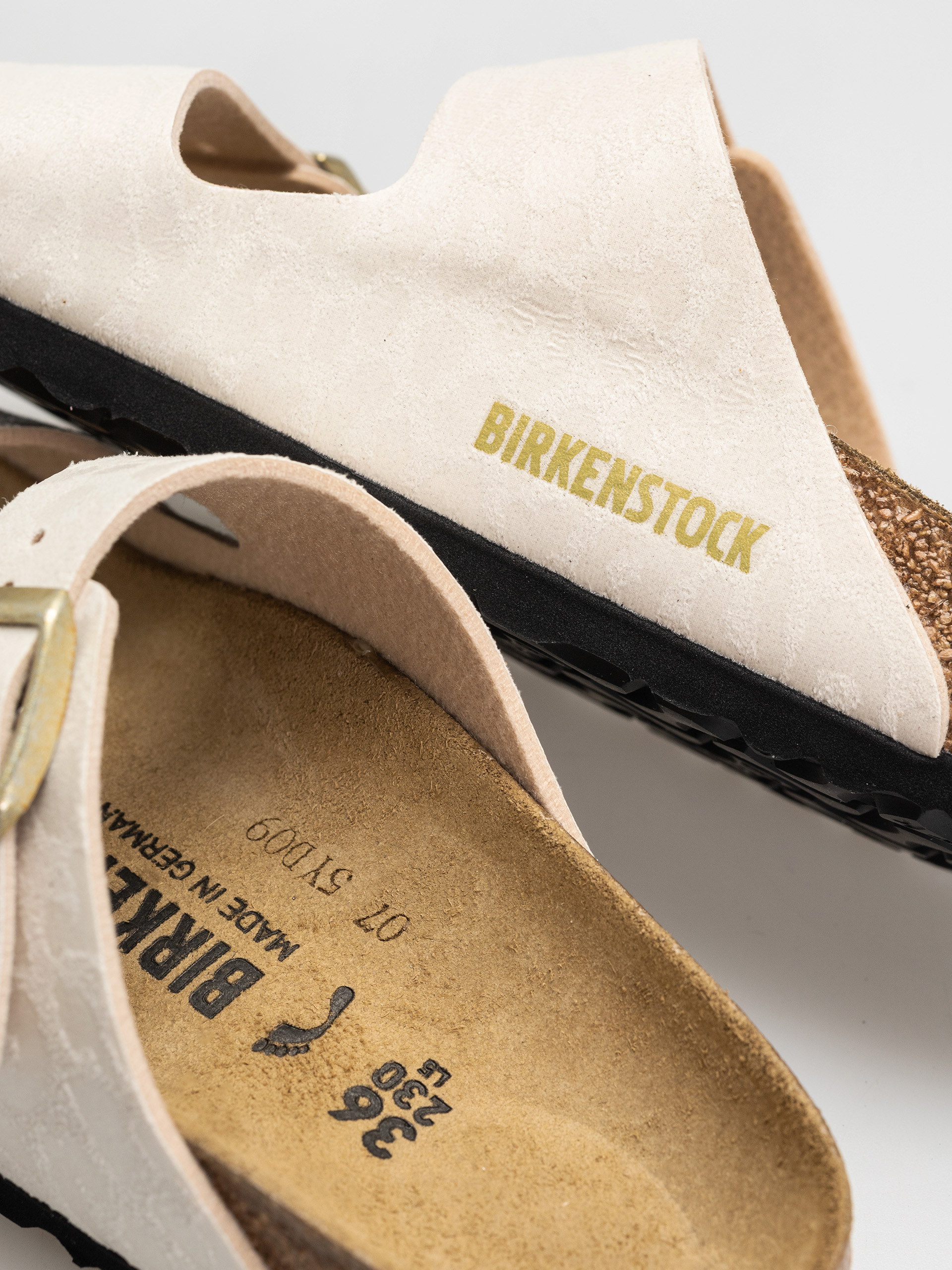 Birkenstock Arizona Synthetics Narrow Wmn Flip-flops - beige (leo