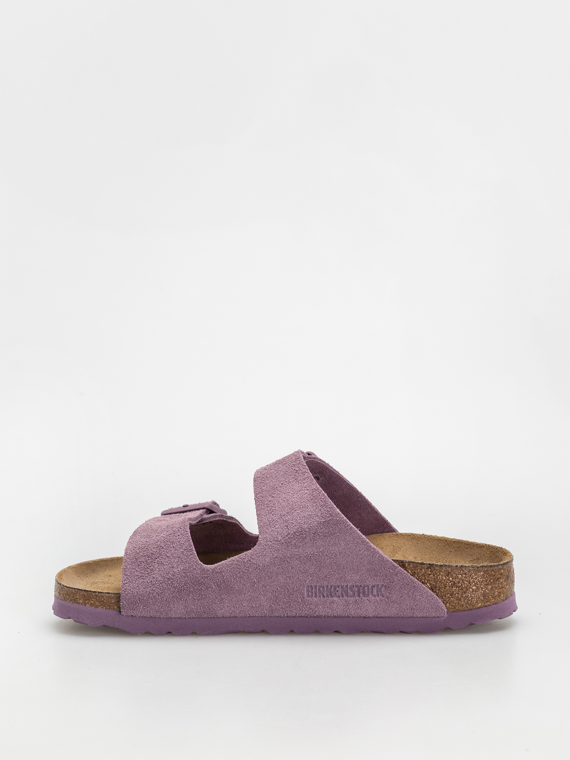 Birkenstock Arizona Suede Leather Narrow Wmn Flip Flops (mauve)