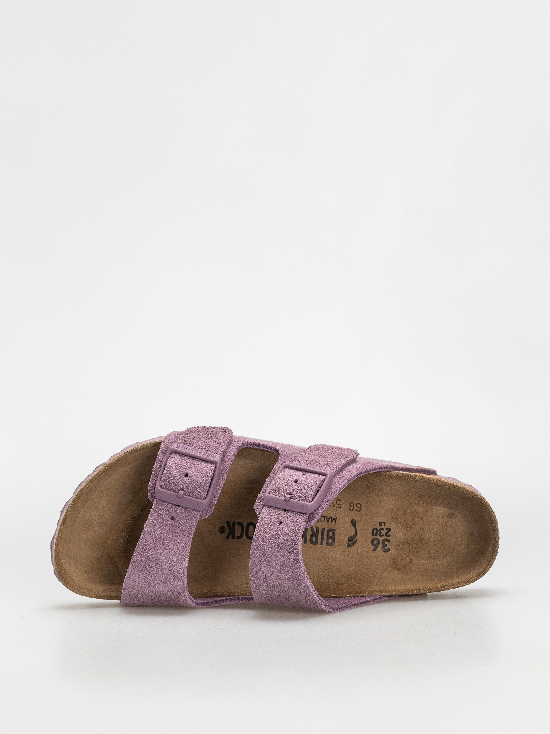 Birkenstock Arizona Suede Leather Narrow Wmn Flip-flops (mauve)