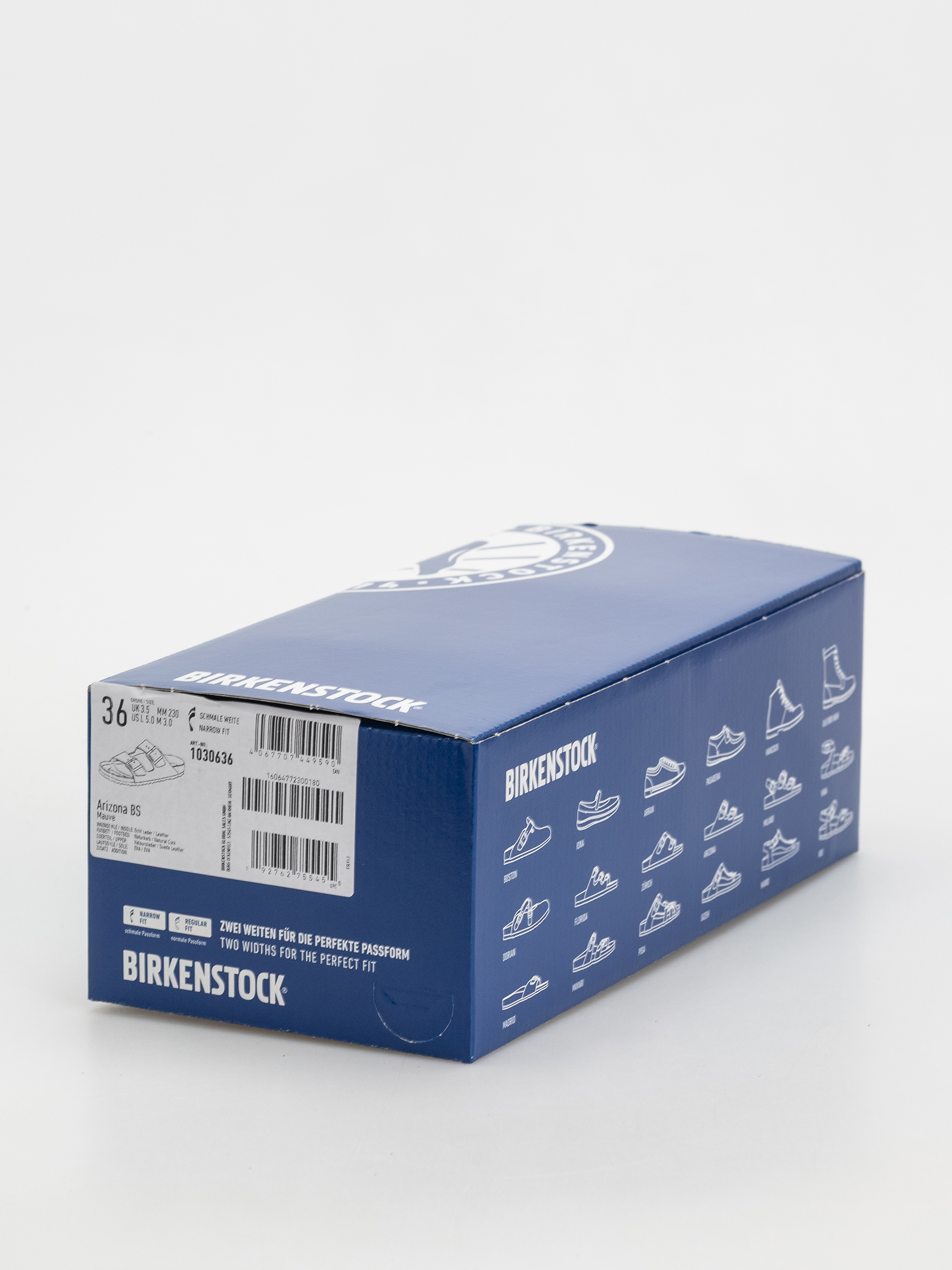 Birkenstock Arizona Suede Leather Narrow Wmn Flip-flops (mauve)