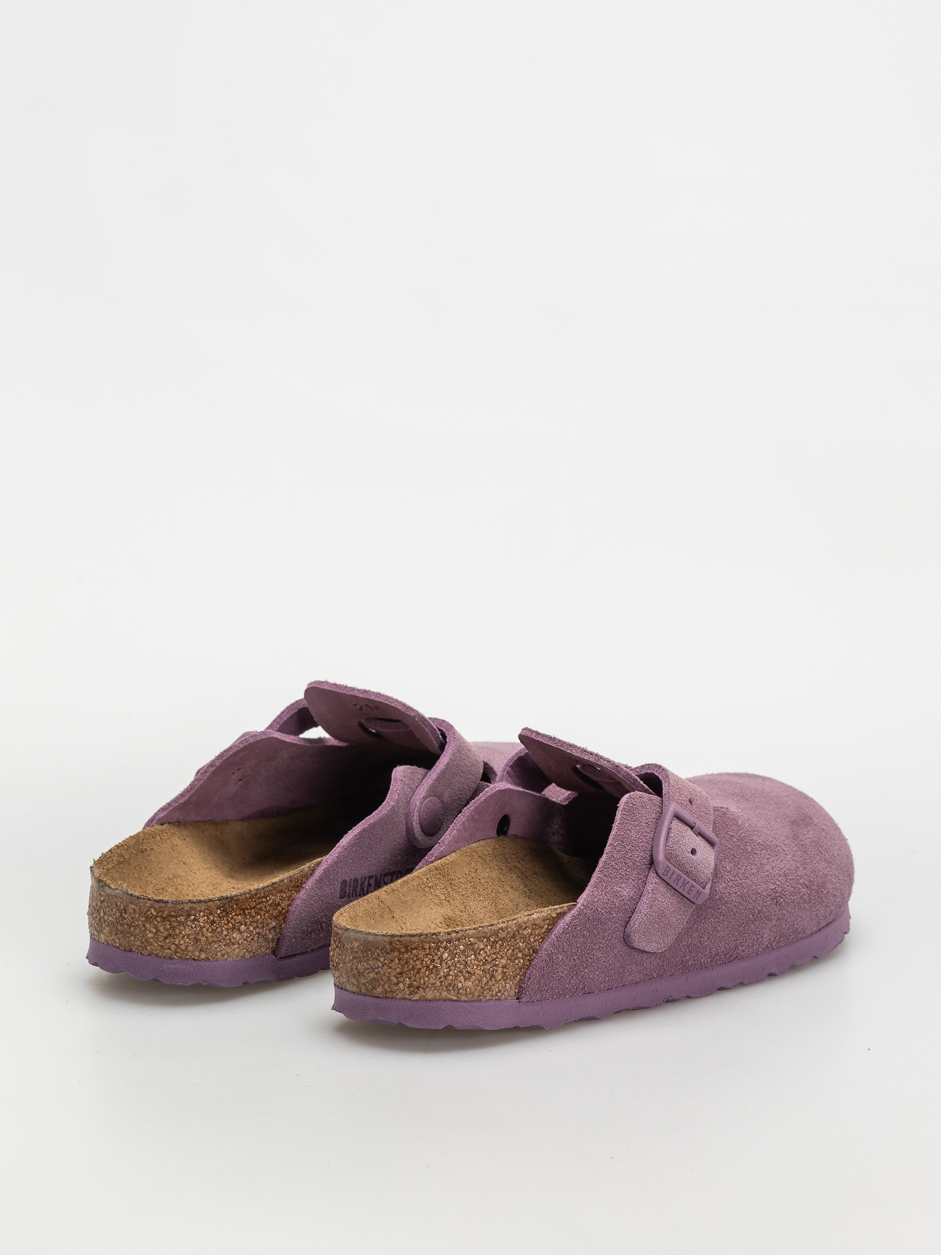Birkenstock Boston Suede Leather Narrow Wmn Flip-flops (mauve)