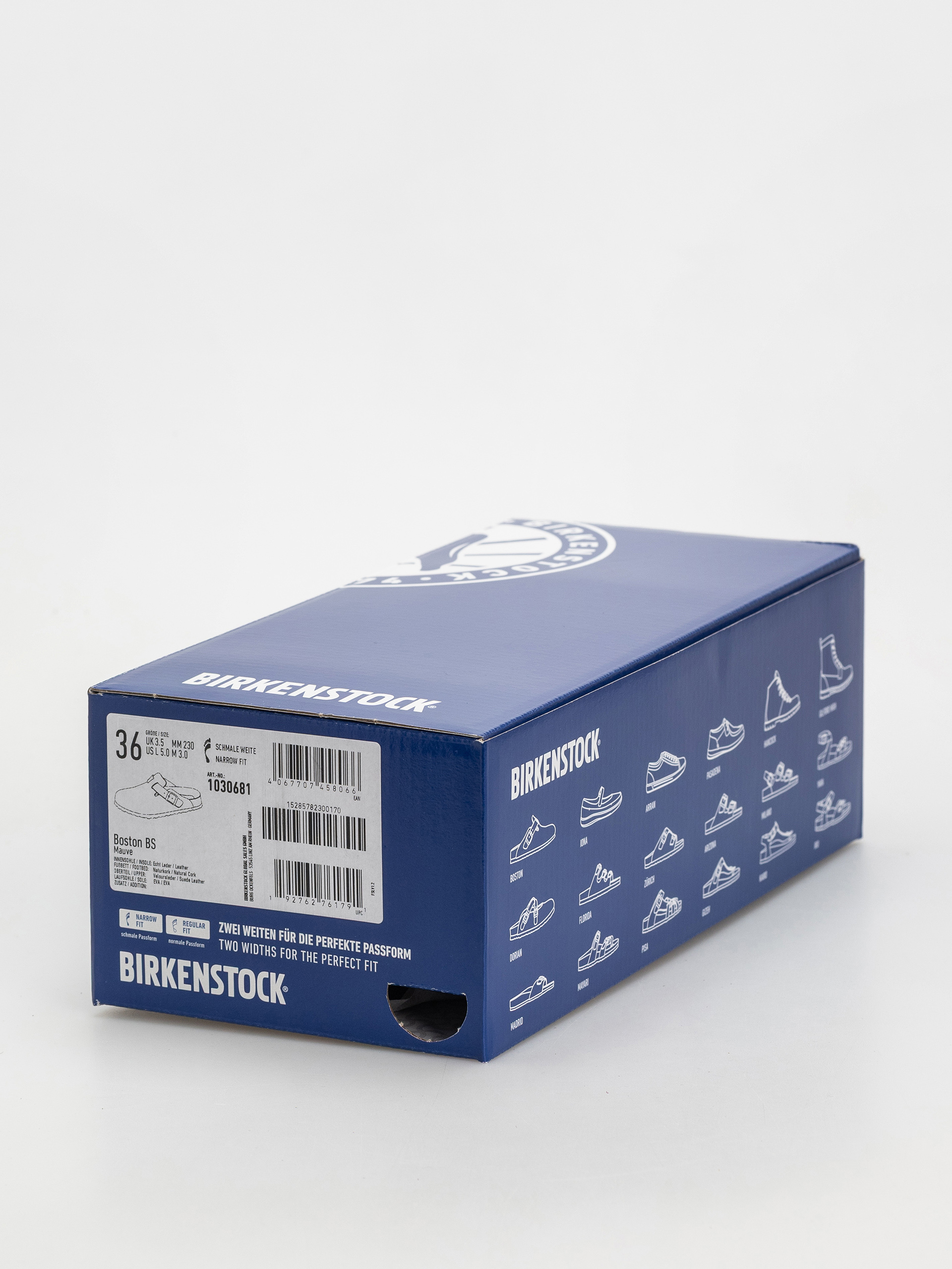 Birkenstock Boston Suede Leather Narrow Wmn Flip Flops (mauve)