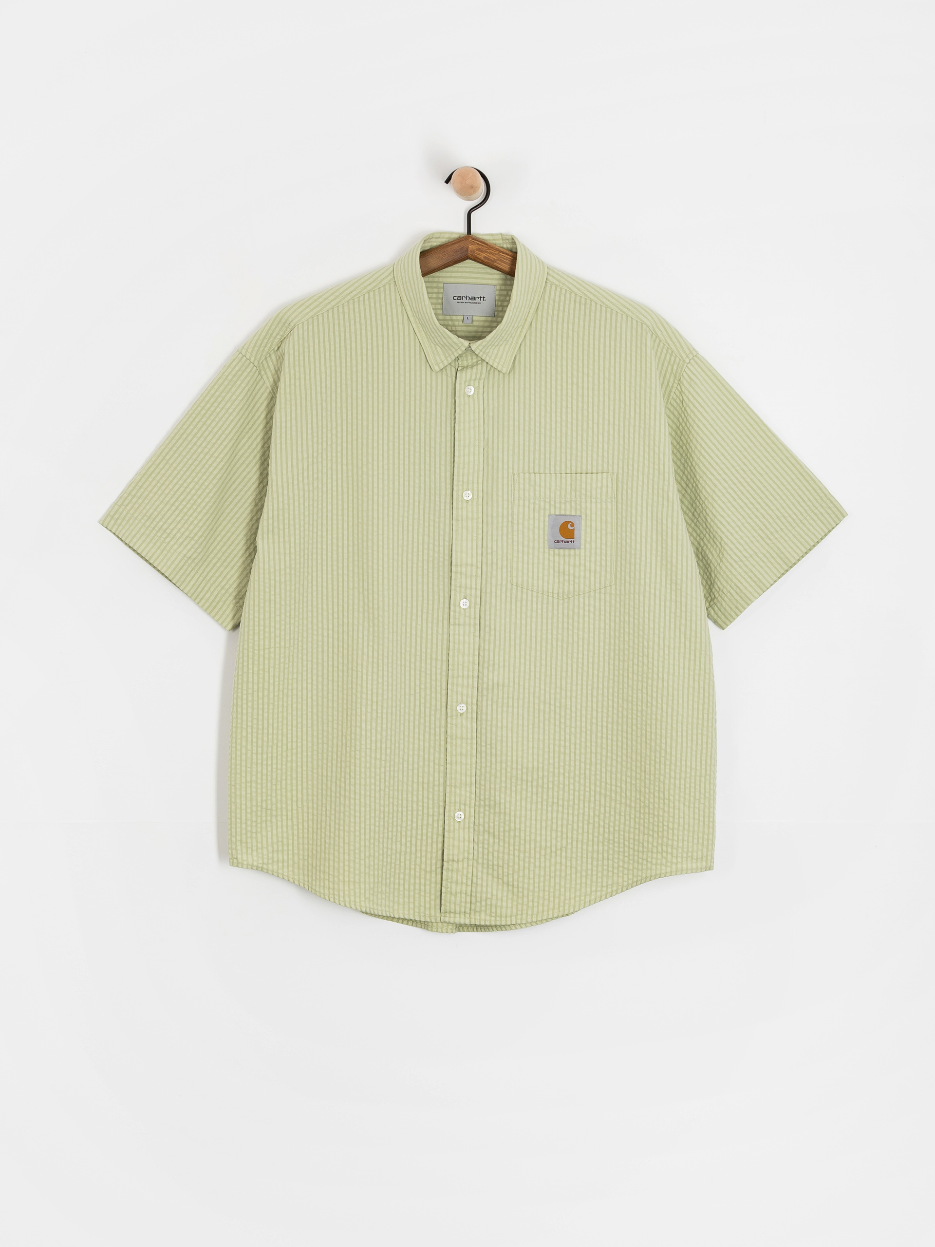 Carhartt WIP Toland Shirt - green (toland stripe/pale olive)