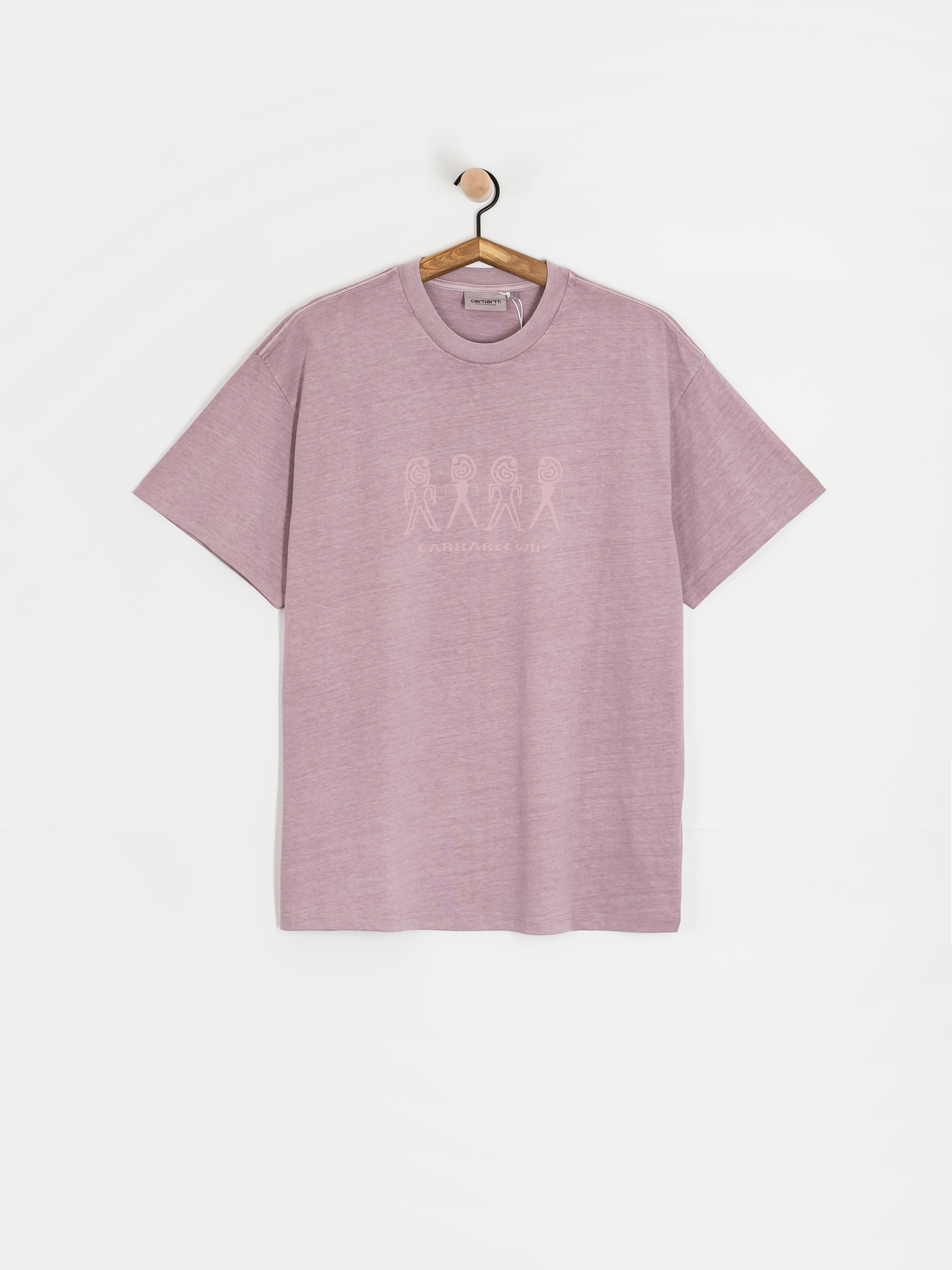 Carhartt WIP Terrestrial T-Shirt (pink fog/hortensia/pigment garment dyed)