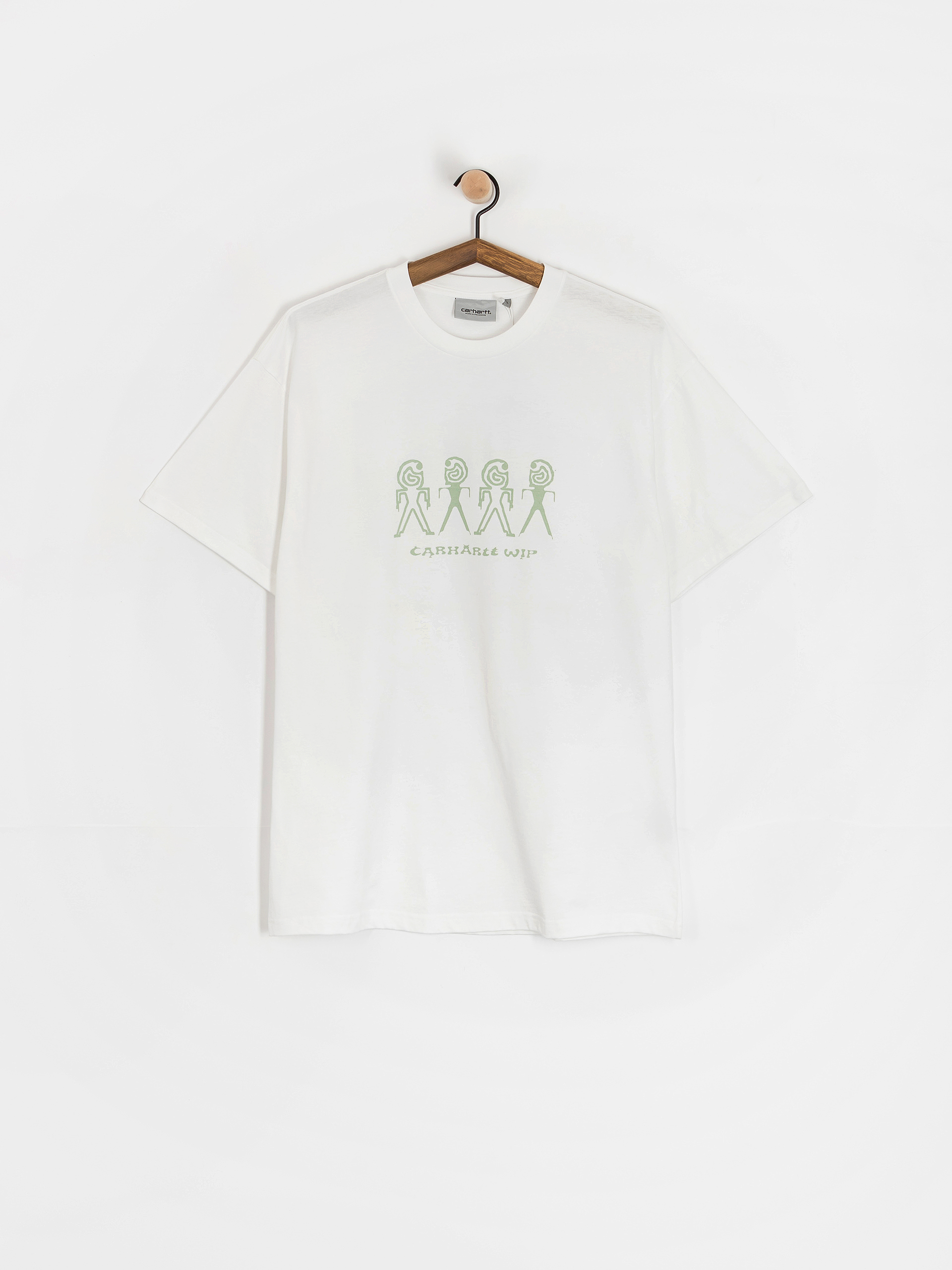 Carhartt WIP Terrestrial T-Shirt (white/pale olive/pigment garment dyed)