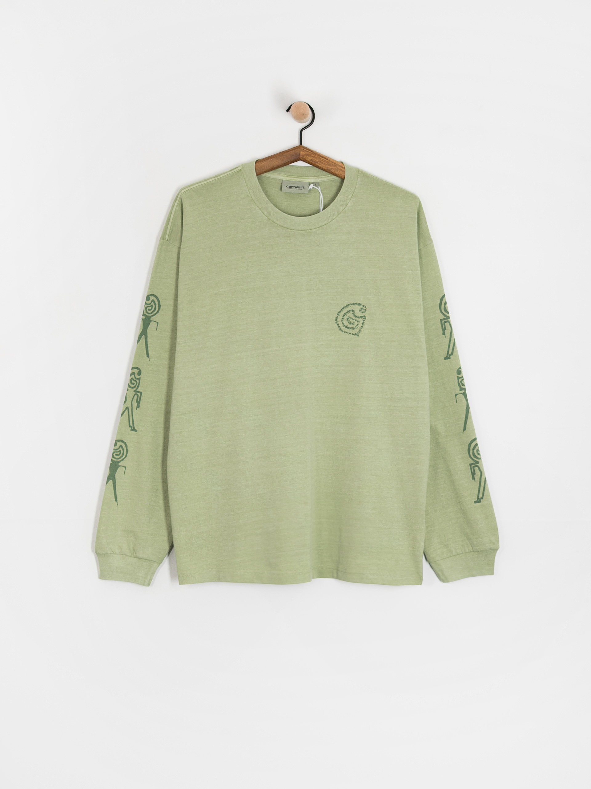 Carhartt WIP Terrestrial Longsleeve (pale olive/dollar green/pigment garment dyed)