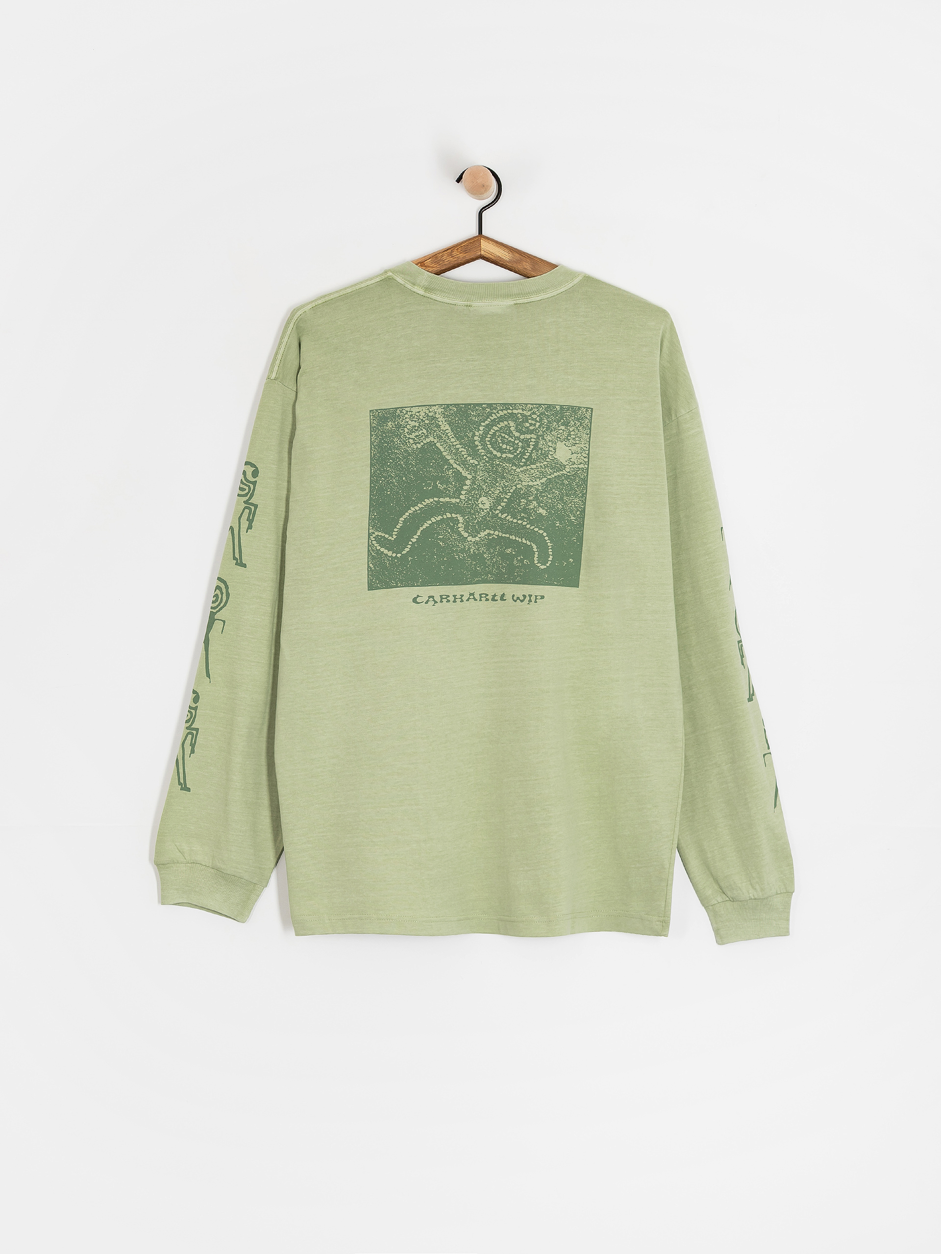Carhartt WIP Terrestrial Longsleeve (pale olive/dollar green/pigment garment dyed)