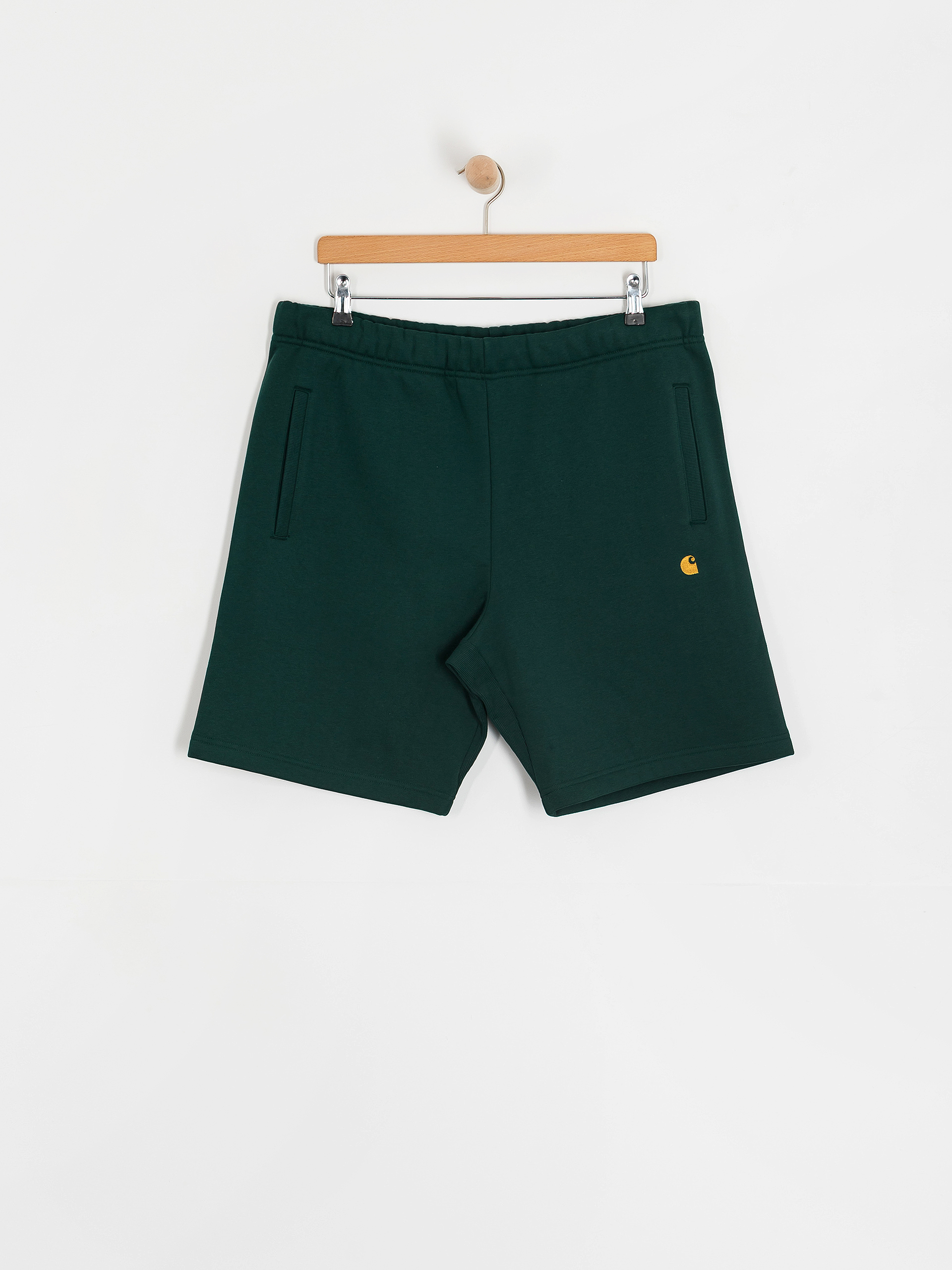 Carhartt WIP Chase Shorts (dark fir/gold)