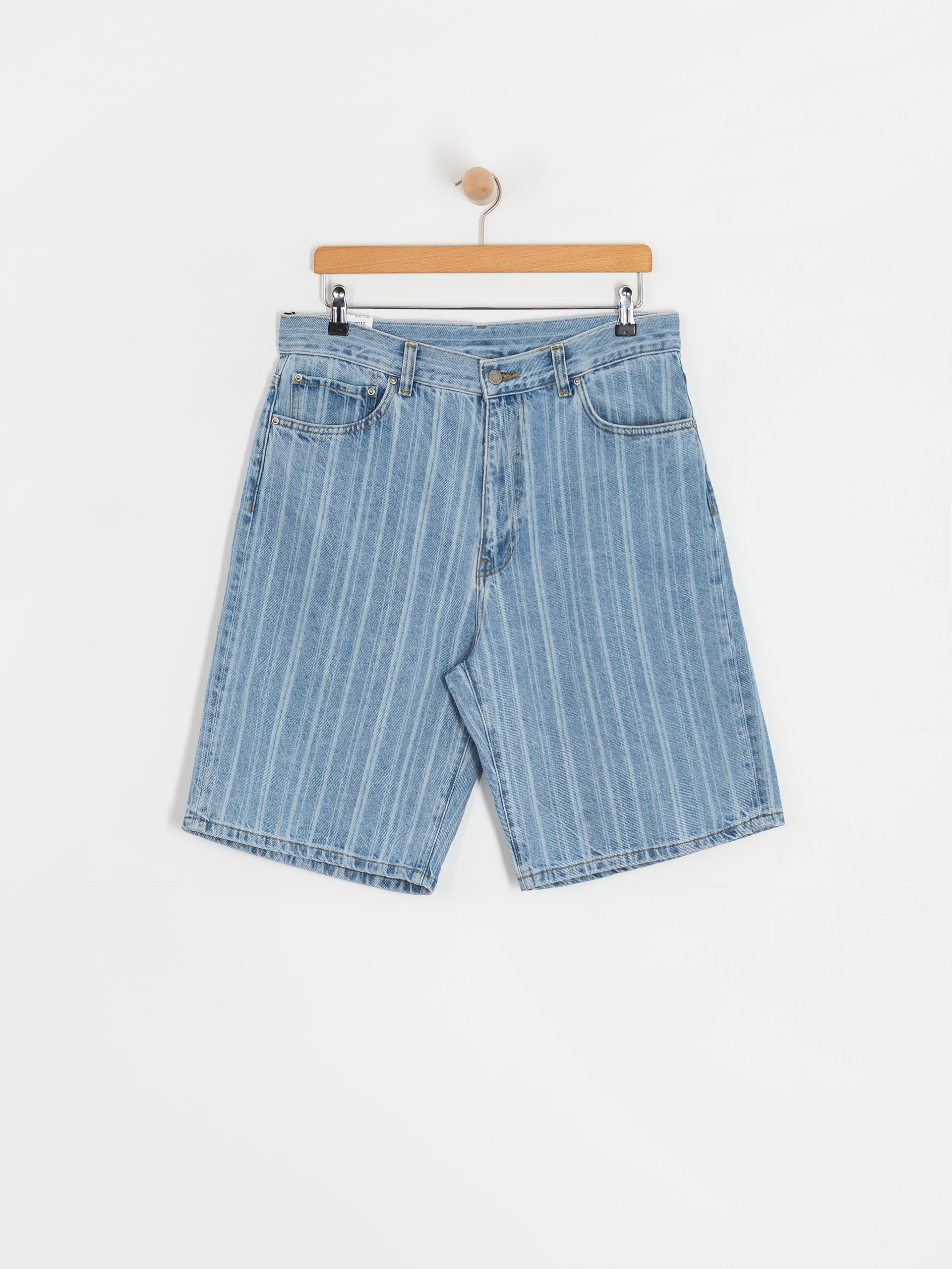 Carhartt WIP Rylan Shorts (rylan stripe/blue/stone bleached)