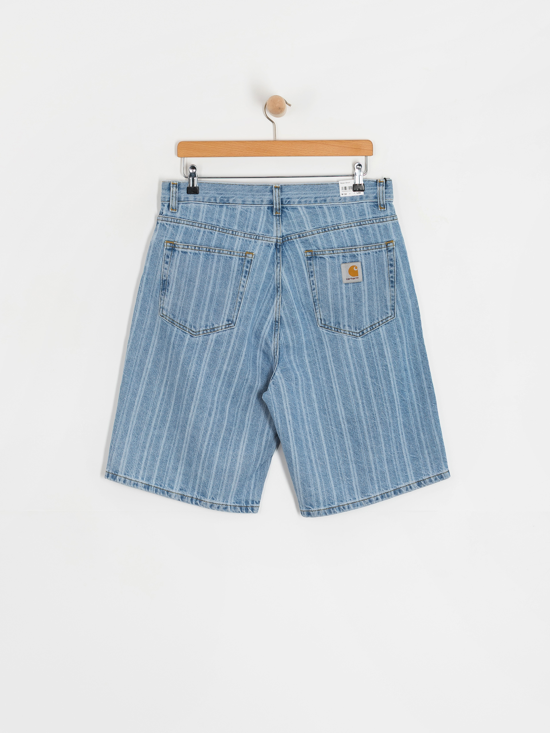 Carhartt WIP Rylan Shorts (rylan stripe/blue/stone bleached)