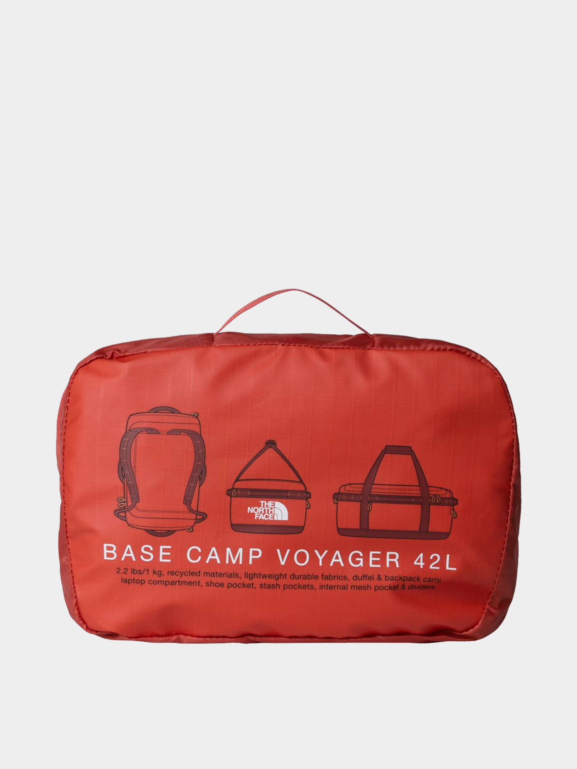 The North Face Tasche Base Camp Voyager Duffel 42L - Rot (mars