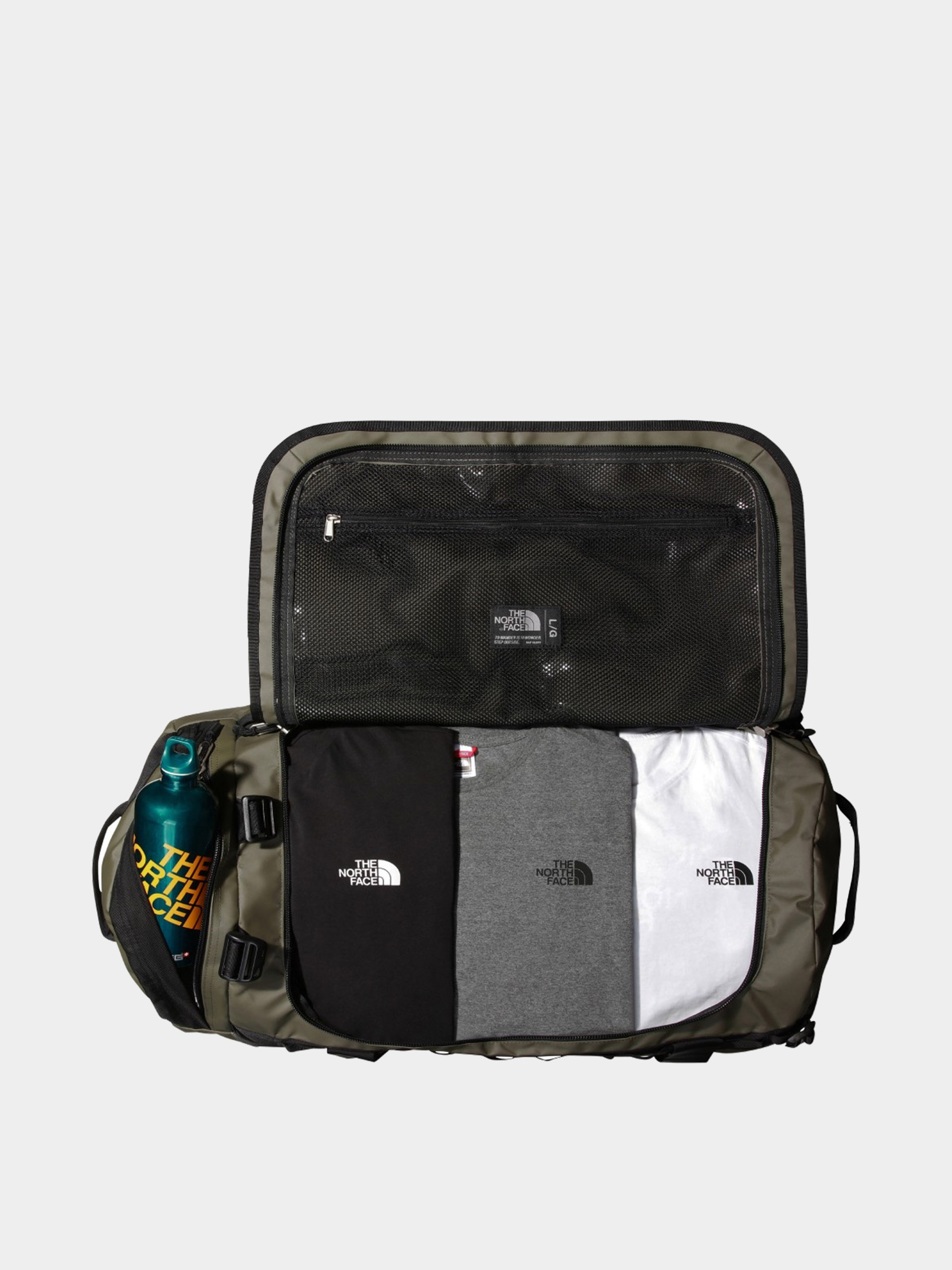 The North Face Bag Base Camp Duffel L (new taupe green tnf bla)