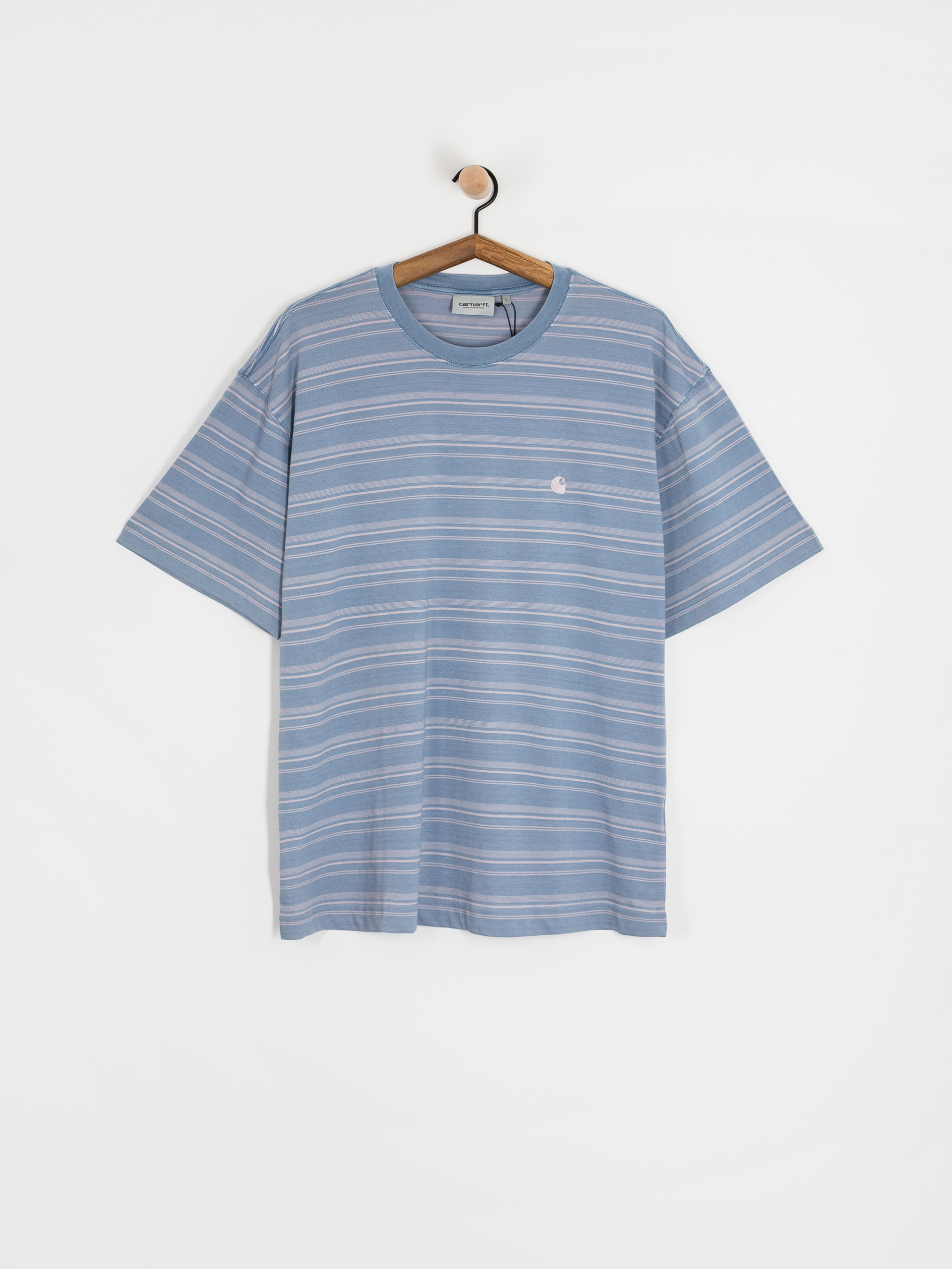 ★CARHARTT WIP Brodine Stripe T-Shirt Tシャツ 関税込★ Carhartt WIP Brodine T-Shirt - blue (brodine stripe/sorrent